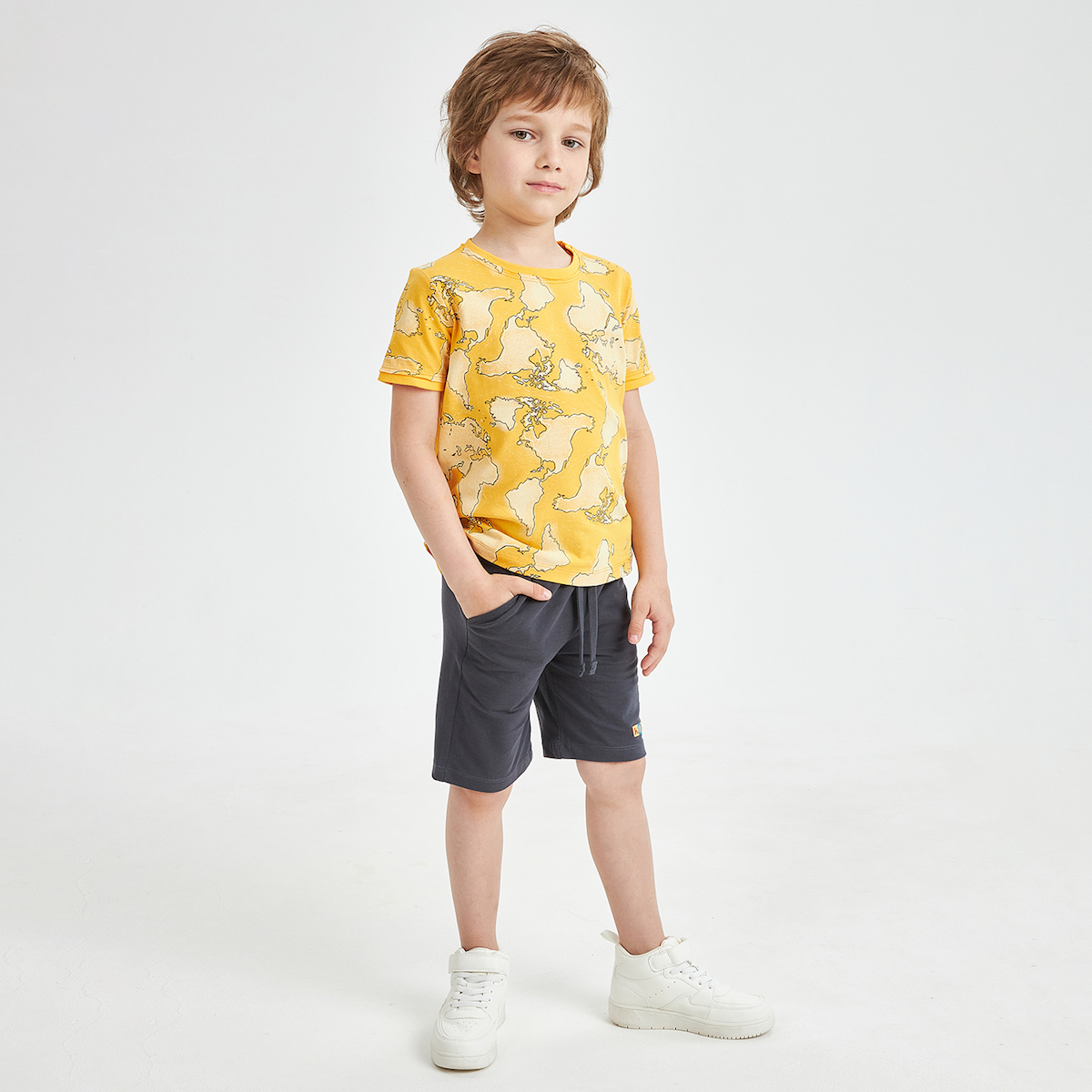 Темно-серые шорты для мальчика KOGANKIDS — фото 5