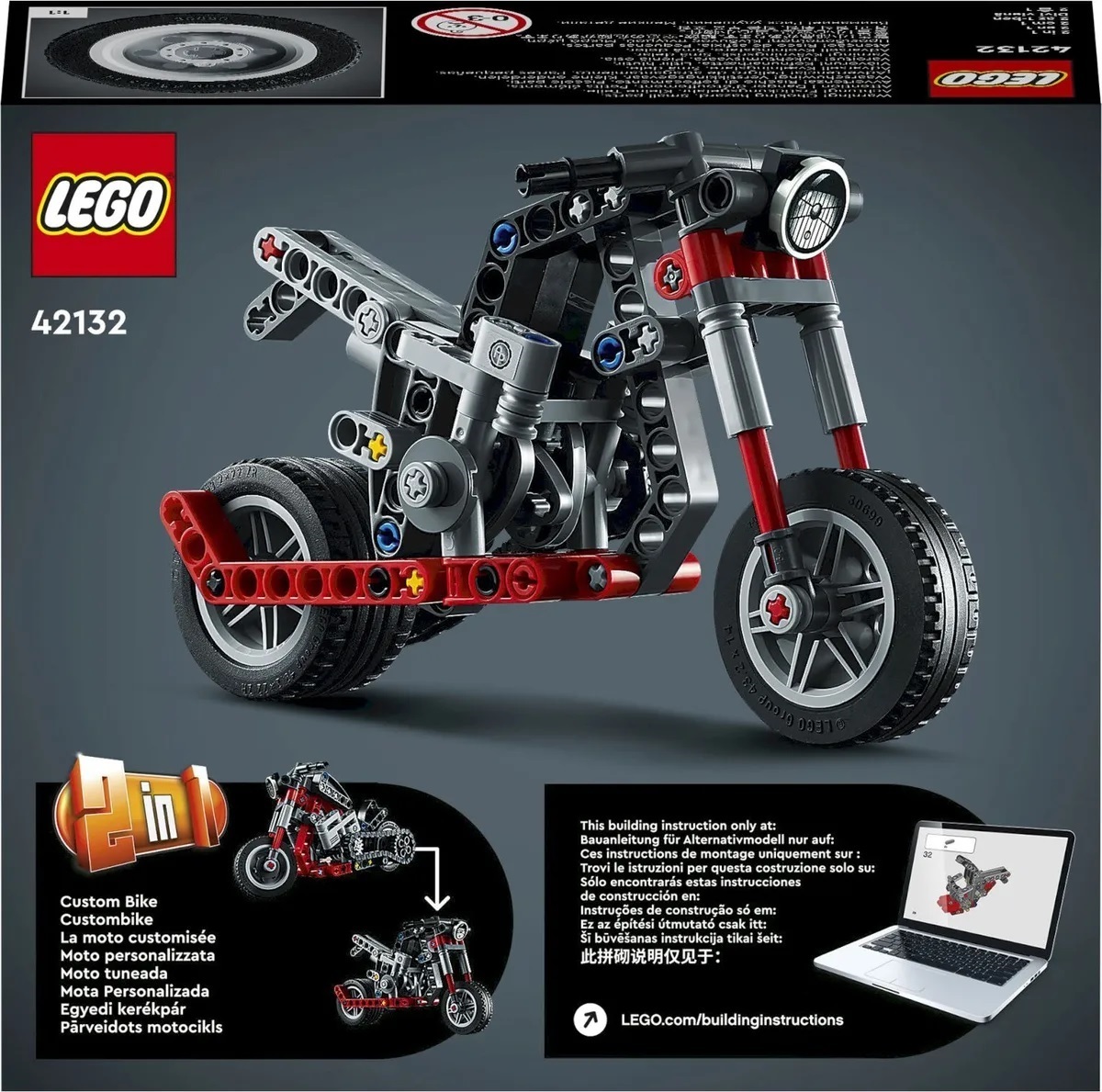 Конструктор LEGO Technic 42132 Мотоцикл — фото 3