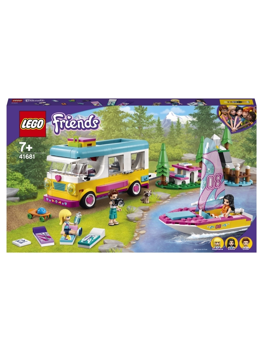 Конструктор LEGO Friends 41681 Лесной дом на колесах и парусная лодка — фото 2