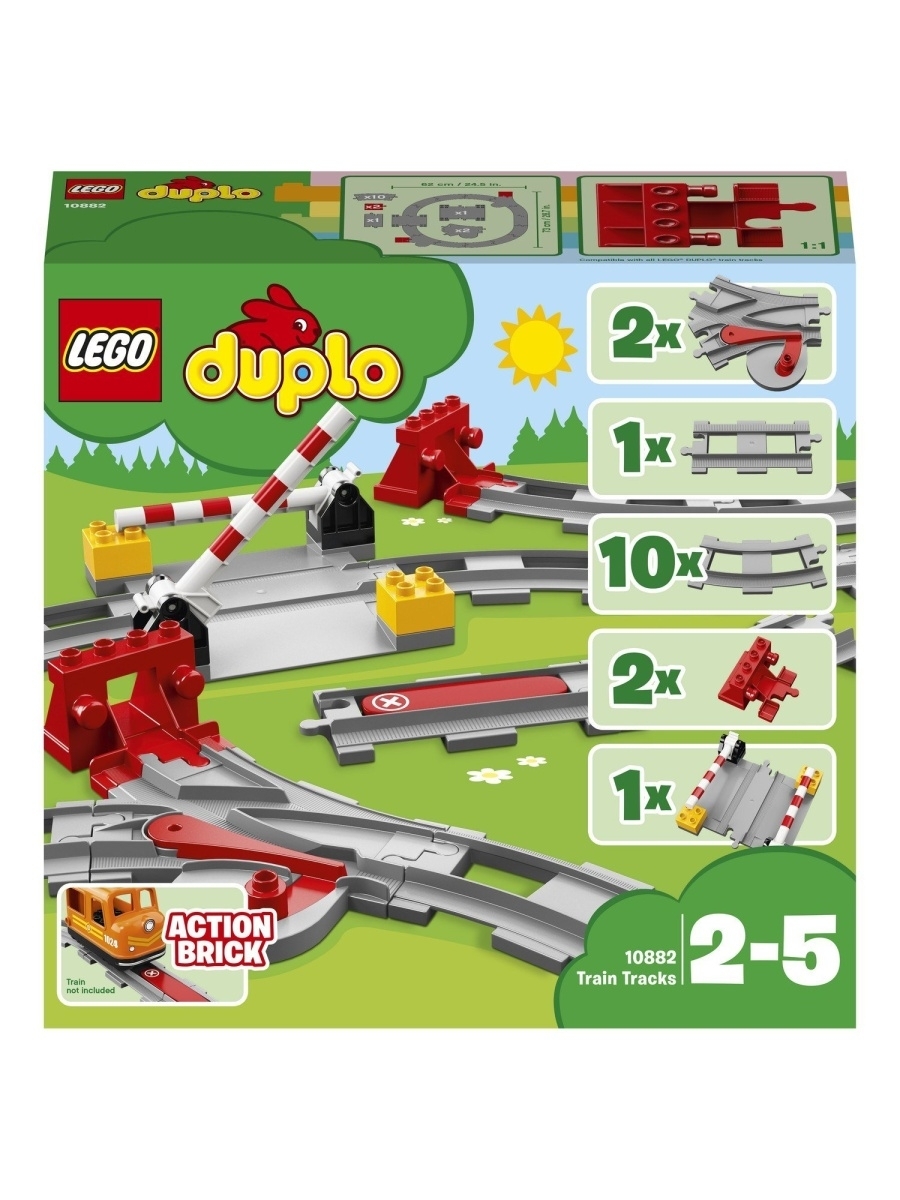 Конструктор LEGO DUPLO Town 10882 Рельсы — фото 10