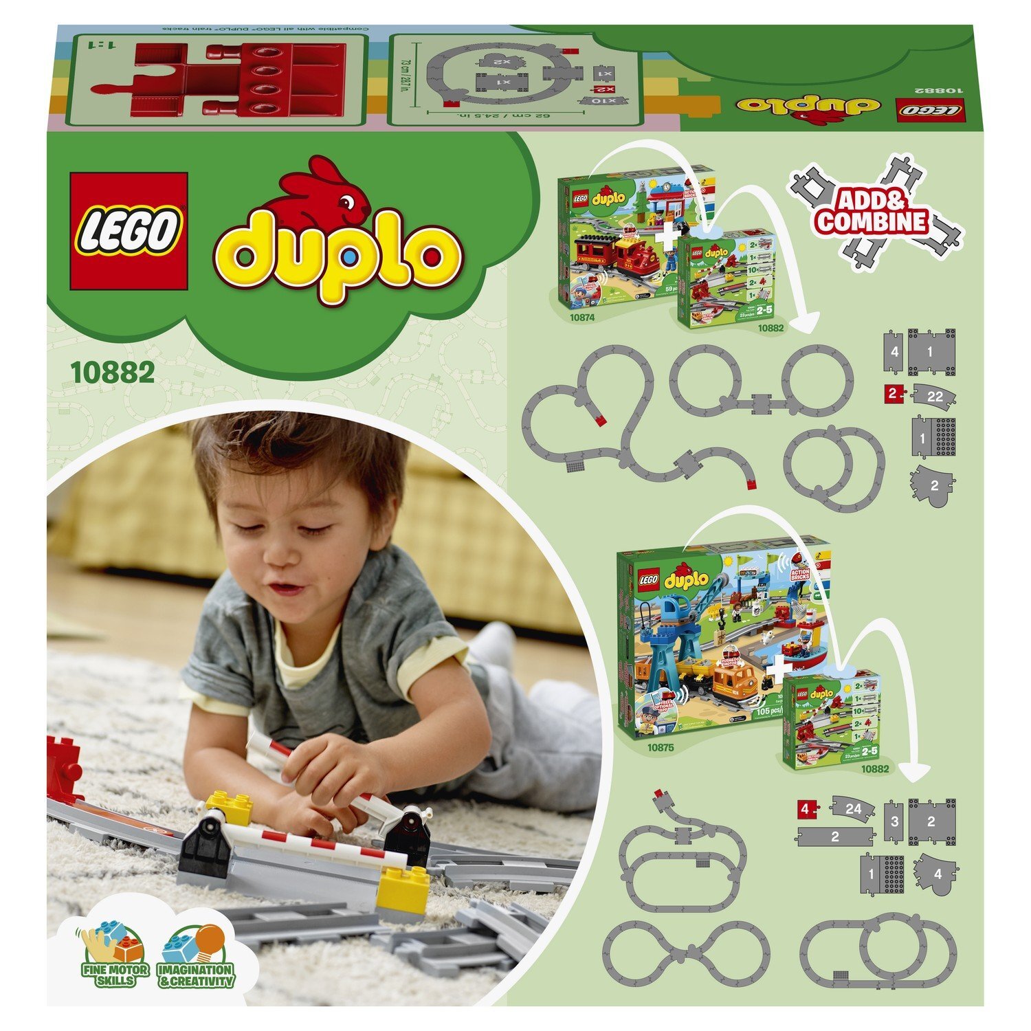 Конструктор LEGO DUPLO Town 10882 Рельсы — фото 4