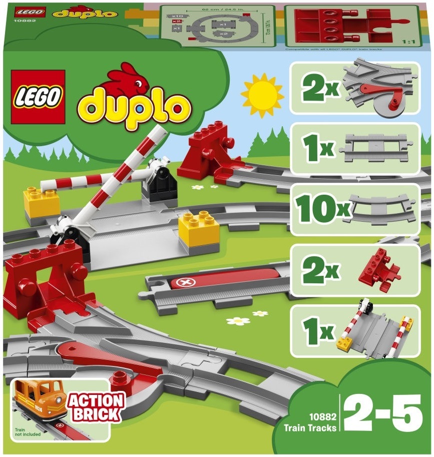 Конструктор LEGO DUPLO Town 10882 Рельсы — фото 1