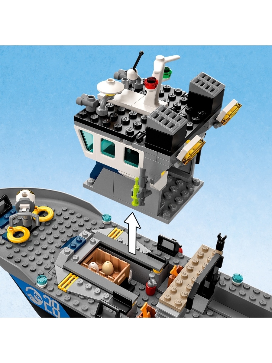 Конструктор LEGO Jurassic World 76942 Побег барионикса на катере — фото 10