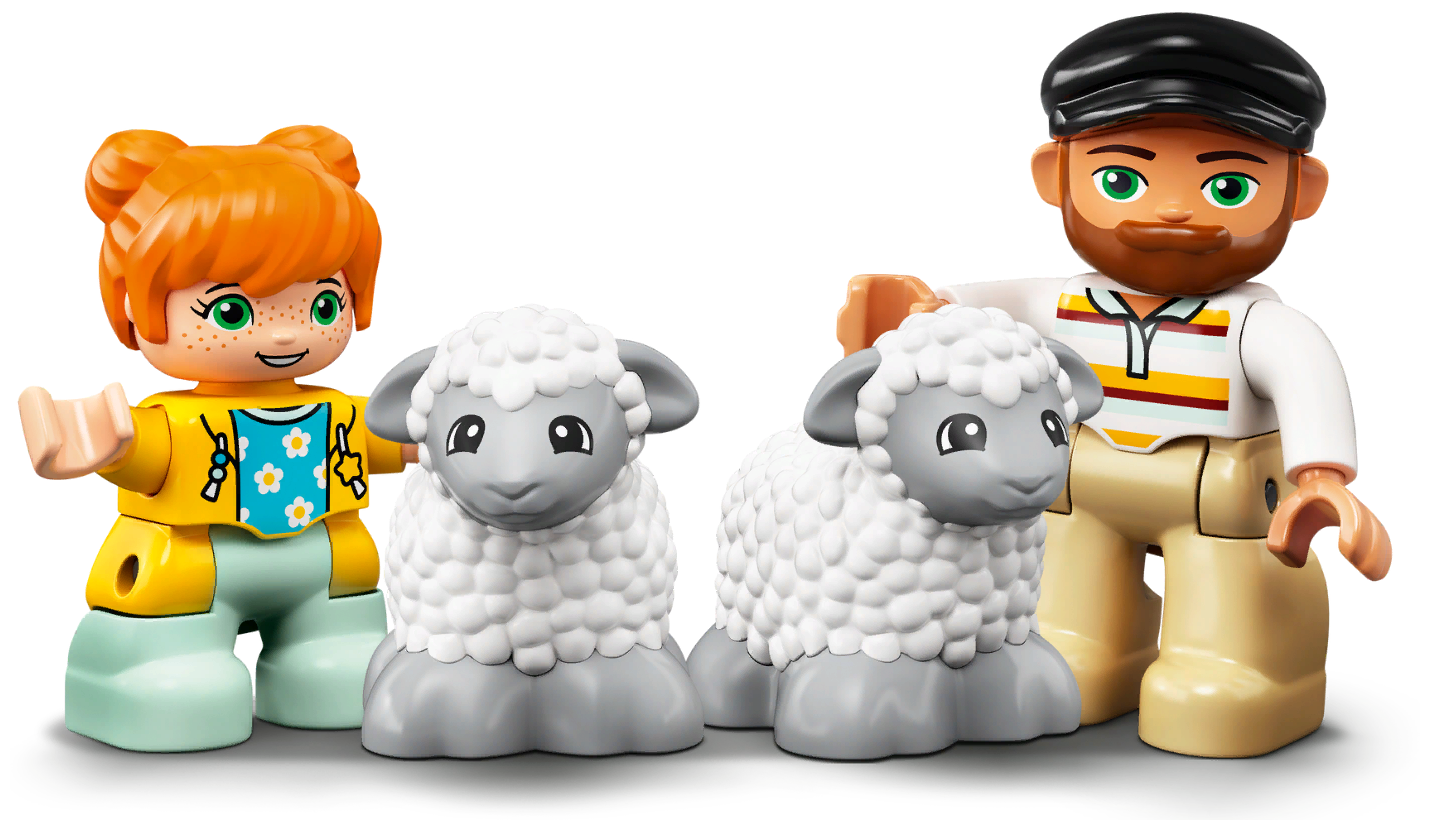 Конструктор LEGO DUPLO Town 10950 Фермерский трактор и животные — фото 7