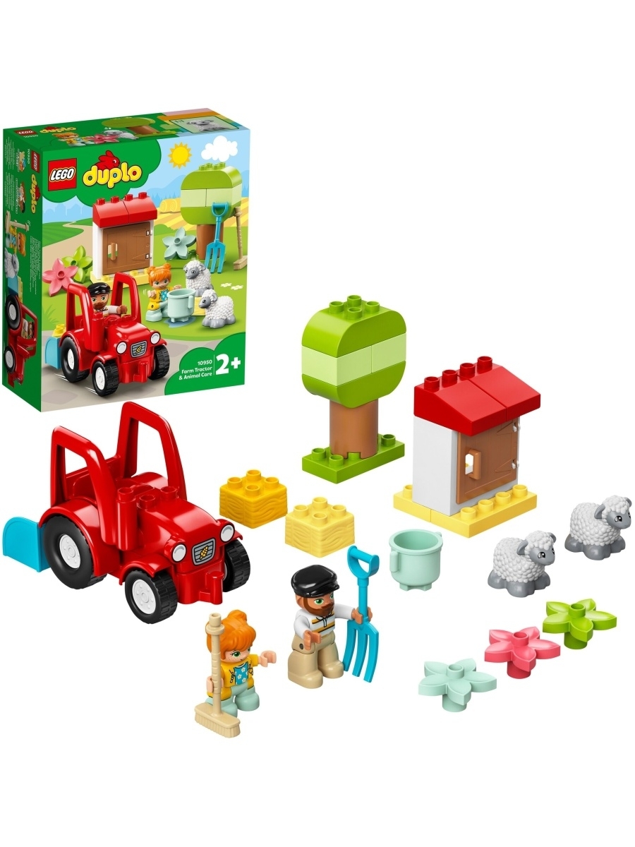 Конструктор LEGO DUPLO Town 10950 Фермерский трактор и животные — фото 19
