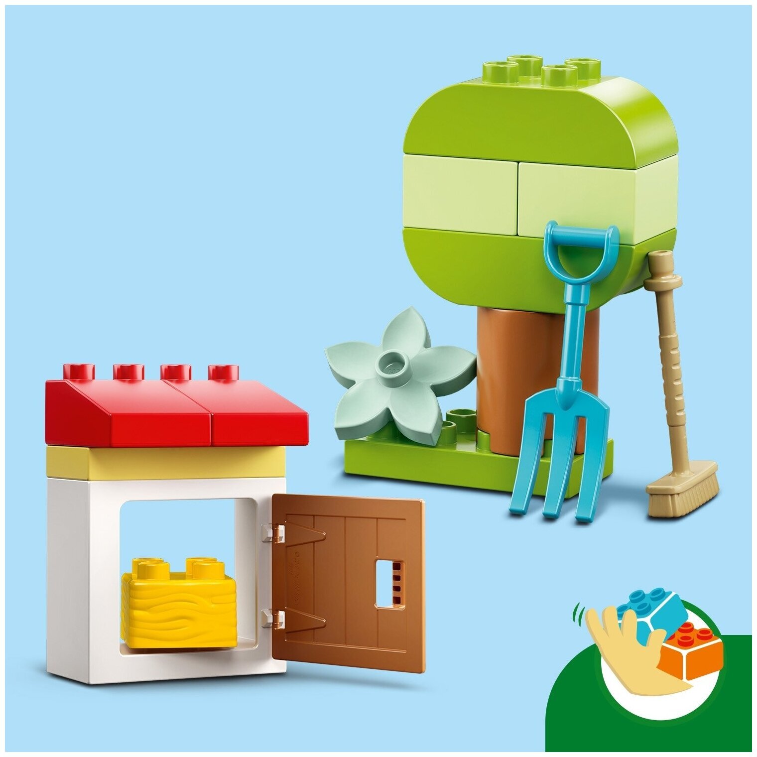 Конструктор LEGO DUPLO Town 10950 Фермерский трактор и животные — фото 11