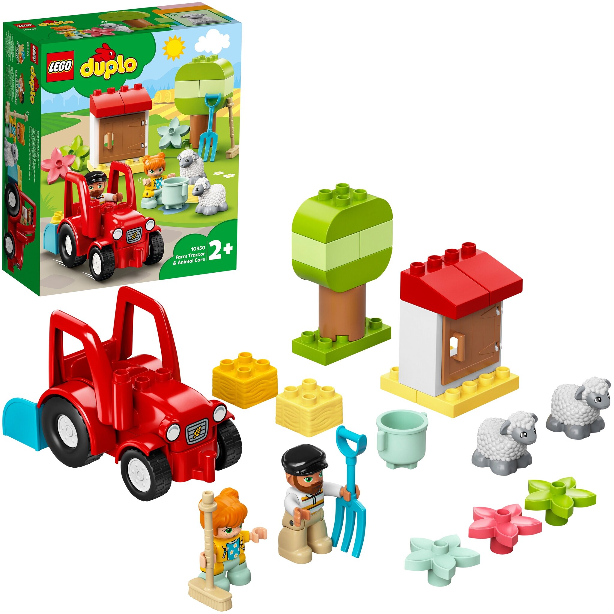 Конструктор LEGO DUPLO Town 10950 Фермерский трактор и животные — фото 3