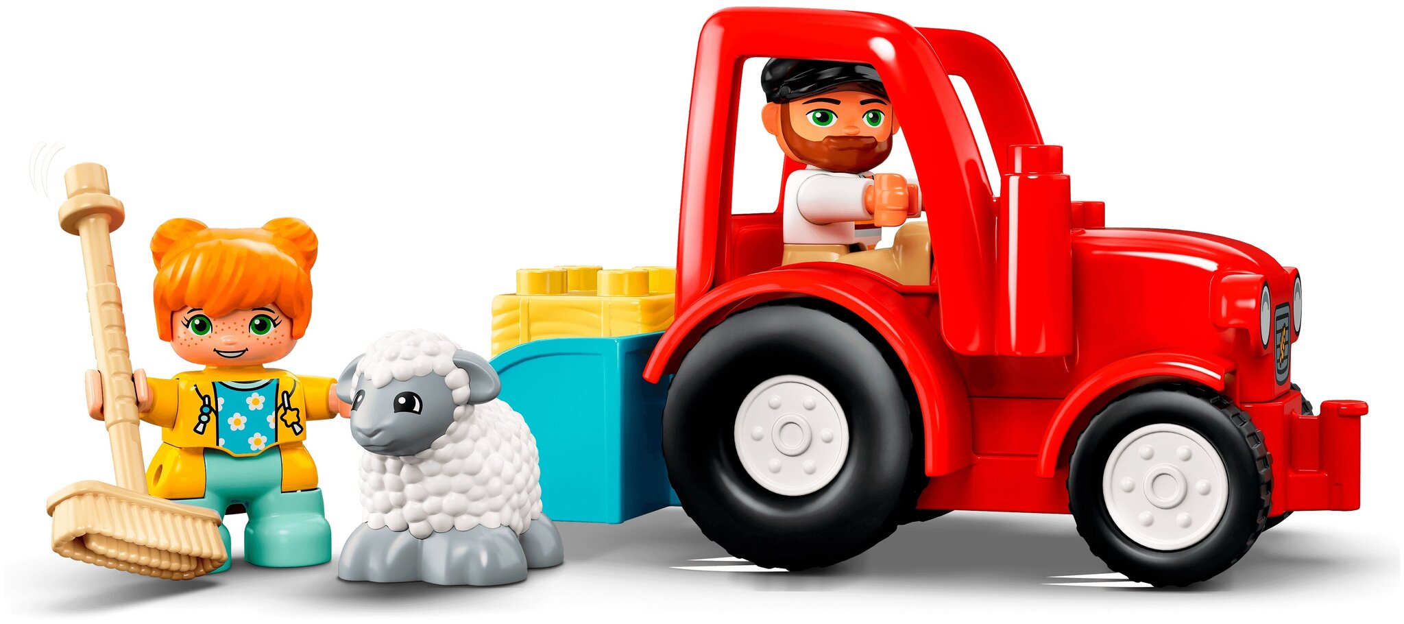 Конструктор LEGO DUPLO Town 10950 Фермерский трактор и животные — фото 9
