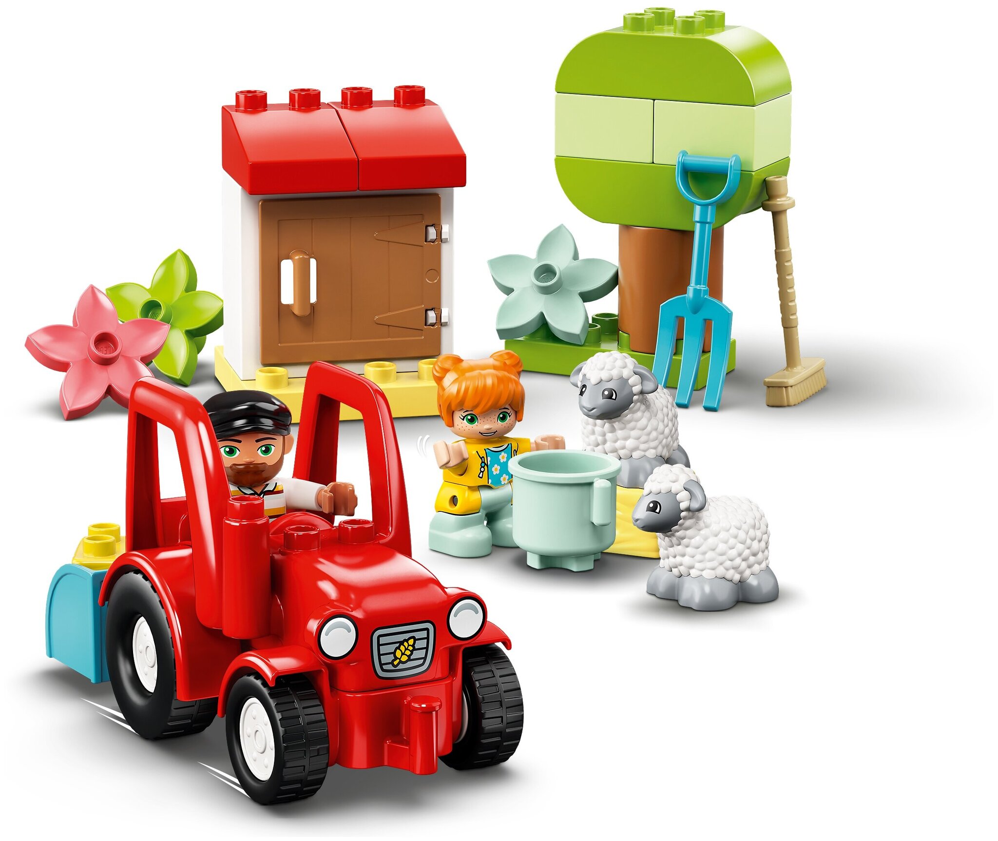 Конструктор LEGO DUPLO Town 10950 Фермерский трактор и животные — фото 4