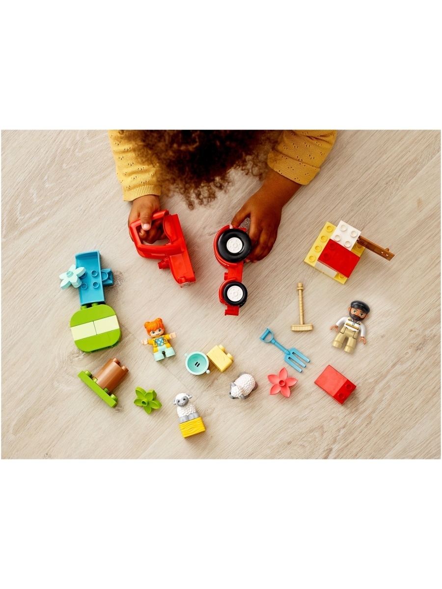 Конструктор LEGO DUPLO Town 10950 Фермерский трактор и животные — фото 30
