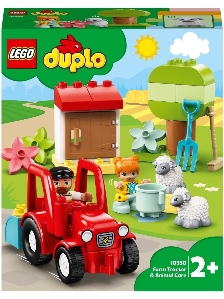 Конструктор LEGO DUPLO Town 10950 Фермерский трактор и животные — фото 17