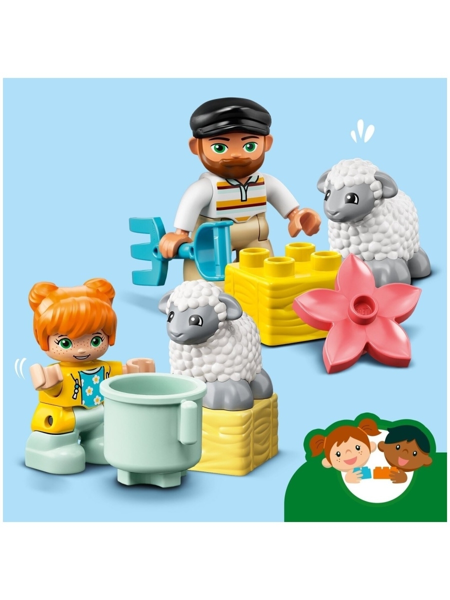 Конструктор LEGO DUPLO Town 10950 Фермерский трактор и животные — фото 26