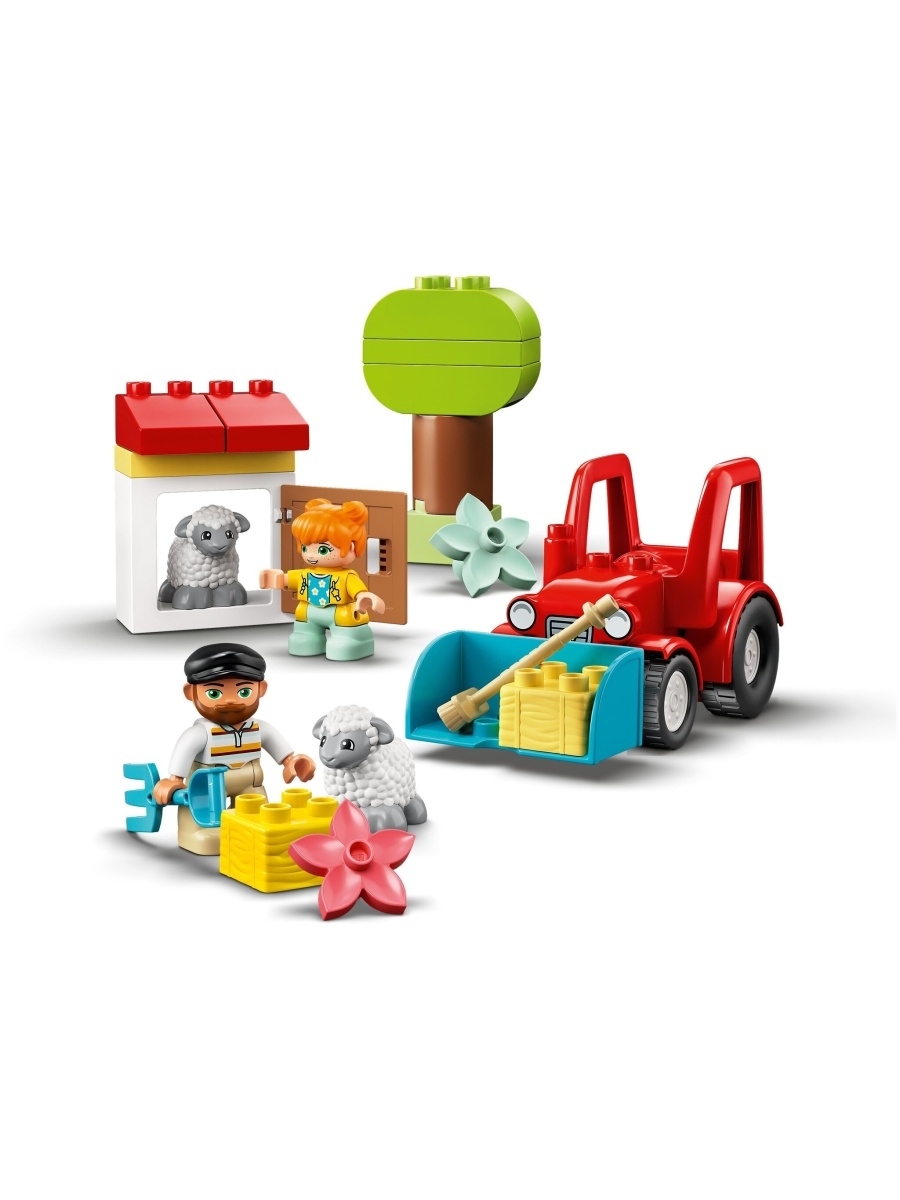 Конструктор LEGO DUPLO Town 10950 Фермерский трактор и животные — фото 21