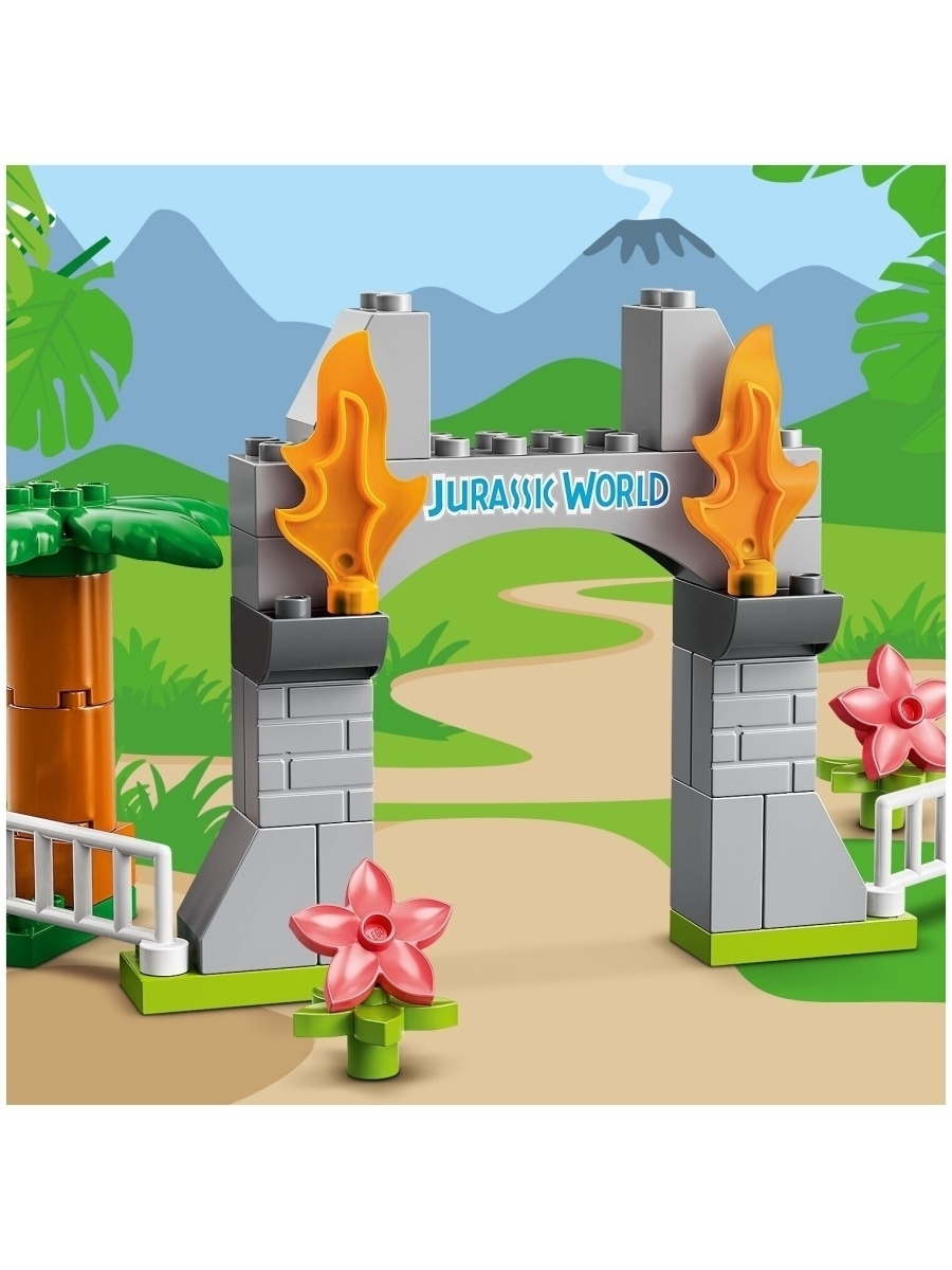 Конструктор LEGO DUPLO Jurassic World 10939 Побег динозавров: тираннозавр и трицератопс — фото 30