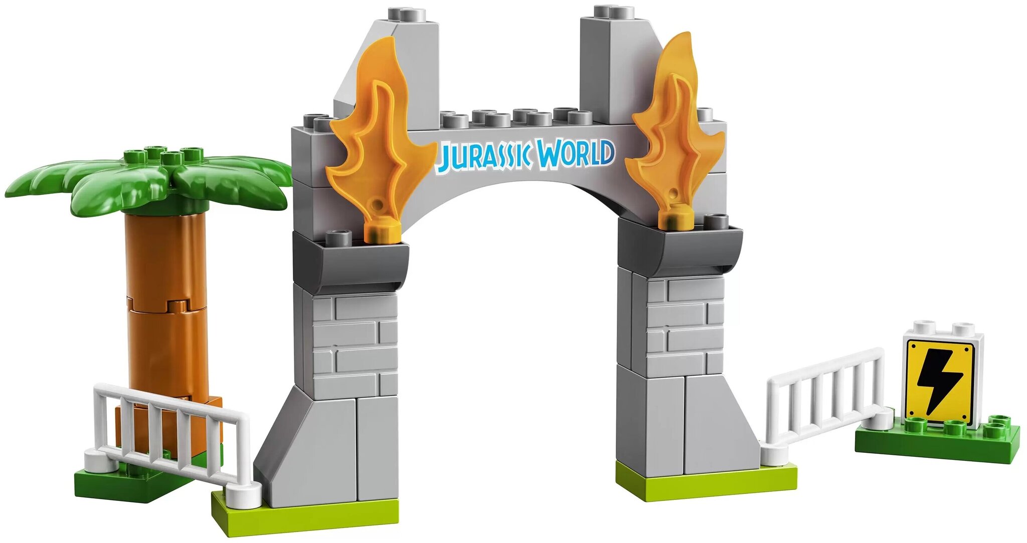 Конструктор LEGO DUPLO Jurassic World 10939 Побег динозавров: тираннозавр и трицератопс — фото 4