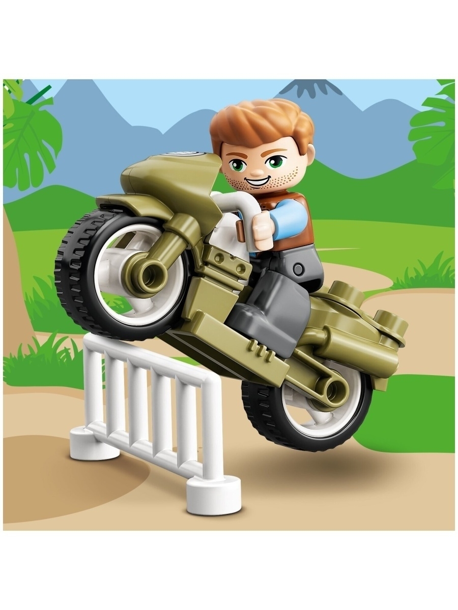 Конструктор LEGO DUPLO Jurassic World 10939 Побег динозавров: тираннозавр и трицератопс — фото 32