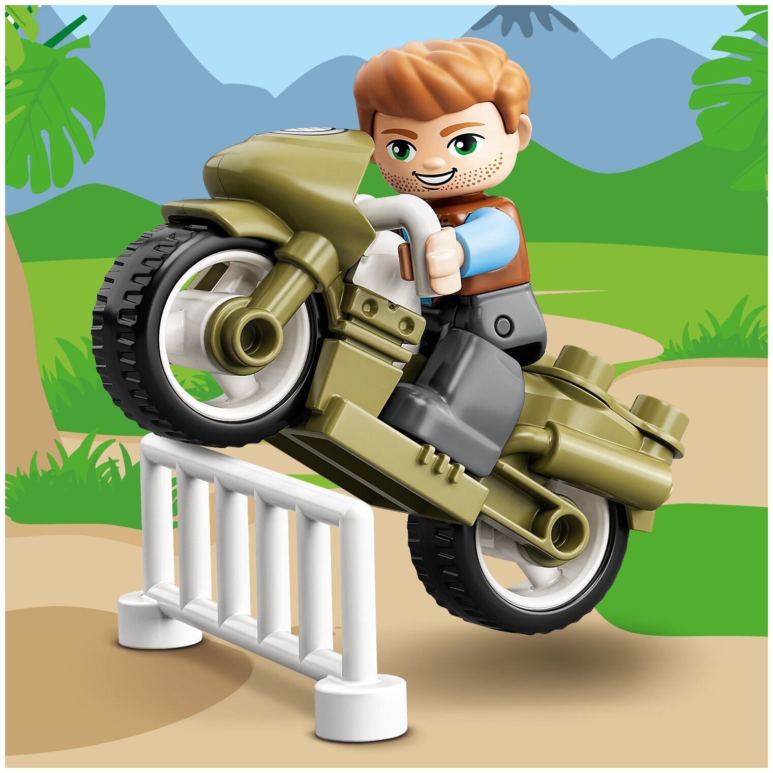 Конструктор LEGO DUPLO Jurassic World 10939 Побег динозавров: тираннозавр и трицератопс — фото 13