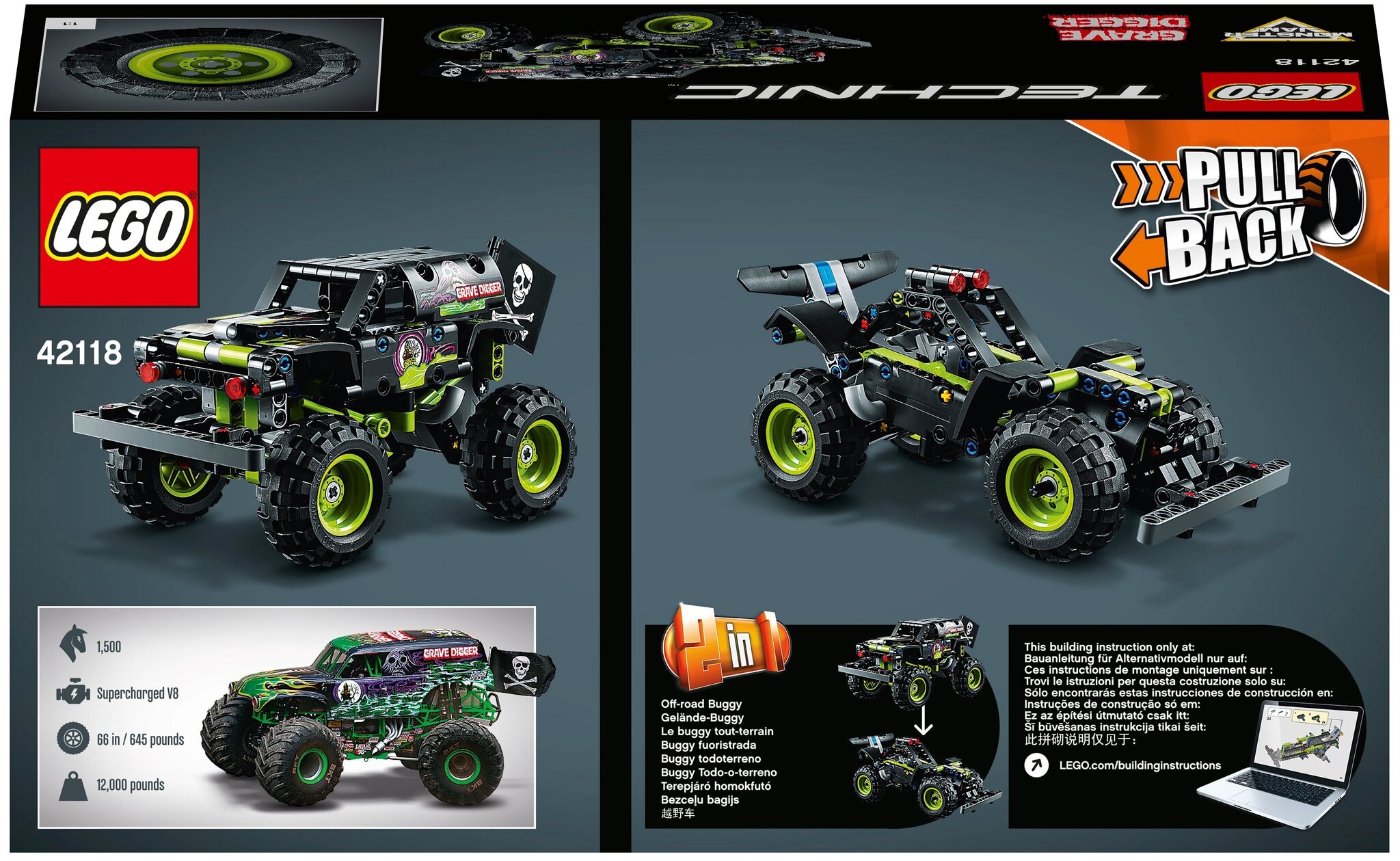 Конструктор LEGO Technic 42118 Monster Jam Grave Digger — фото 2