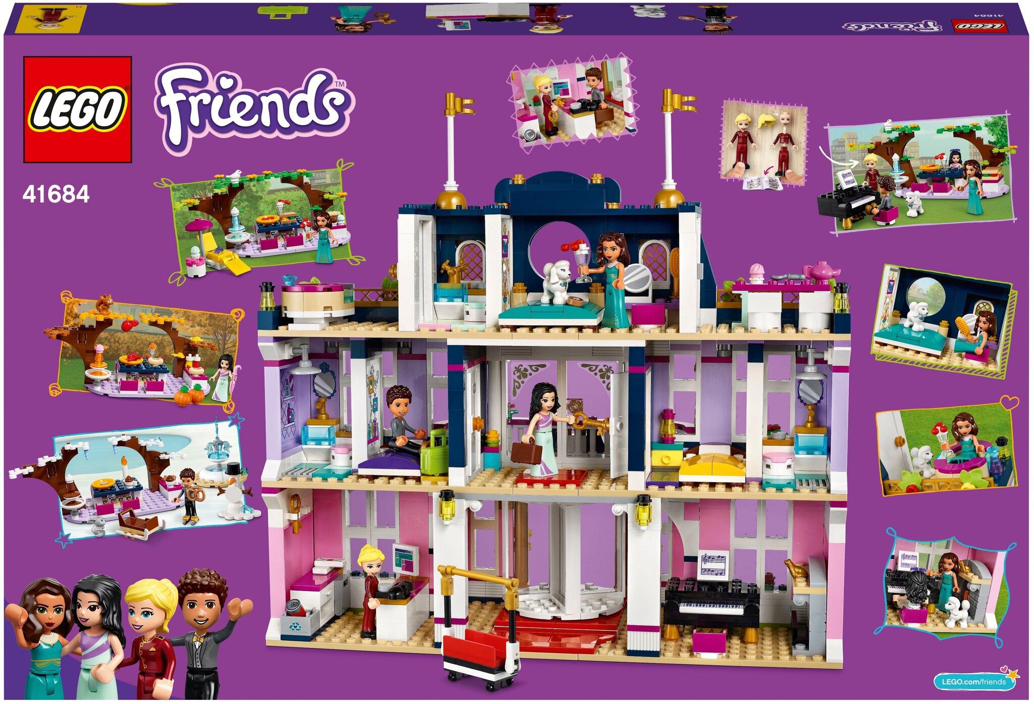 Конструктор LEGO Friends 41684 Гранд-отель Хартлейк Сити — фото 2