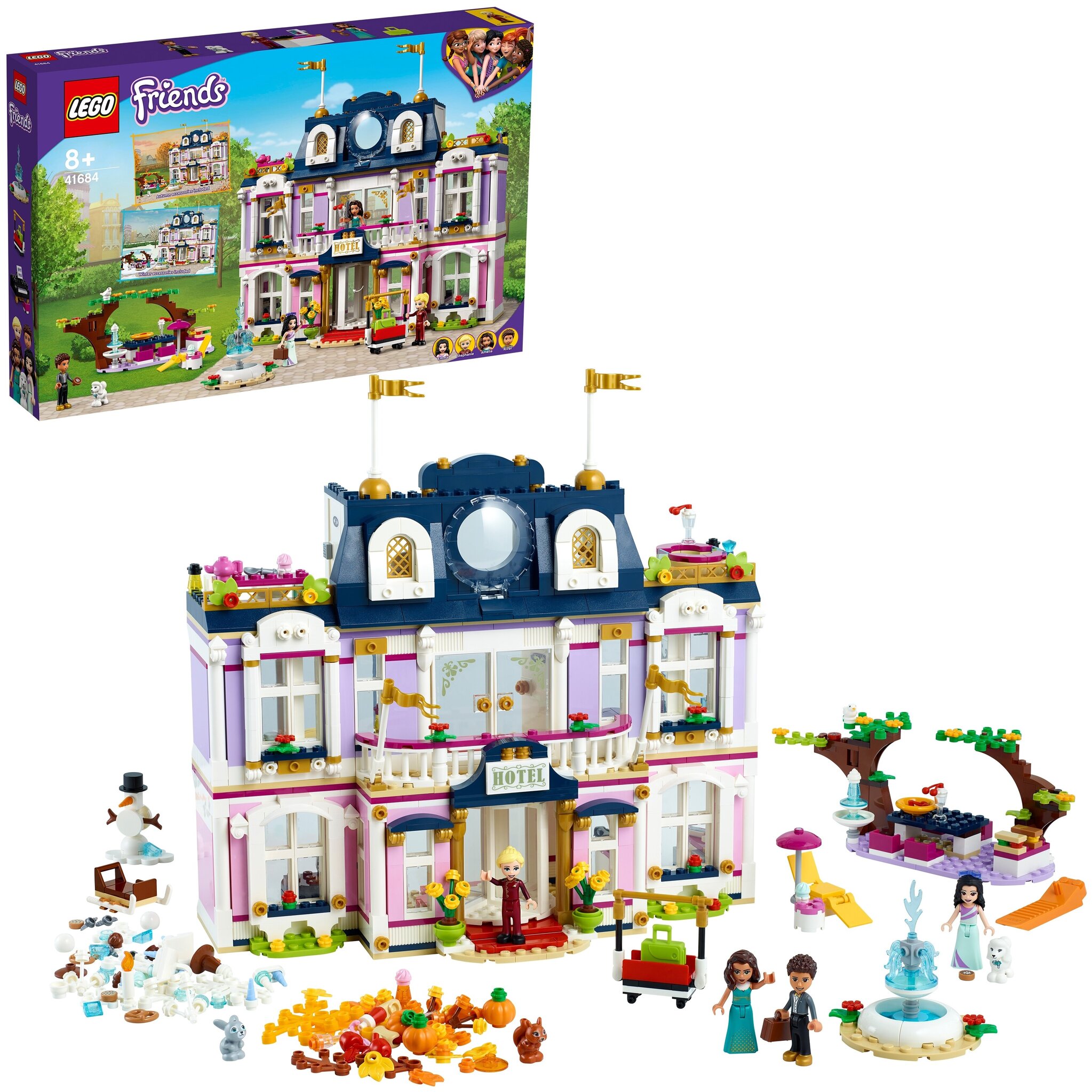 Конструктор LEGO Friends 41684 Гранд-отель Хартлейк Сити — фото 3