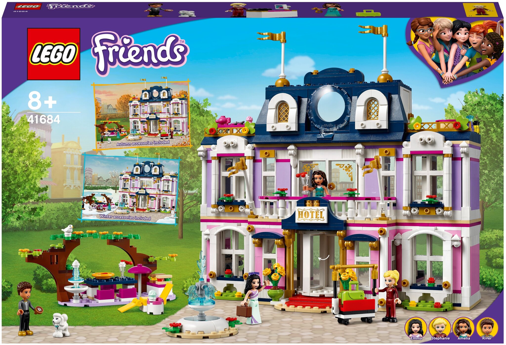 Конструктор LEGO Friends 41684 Гранд-отель Хартлейк Сити — фото 1