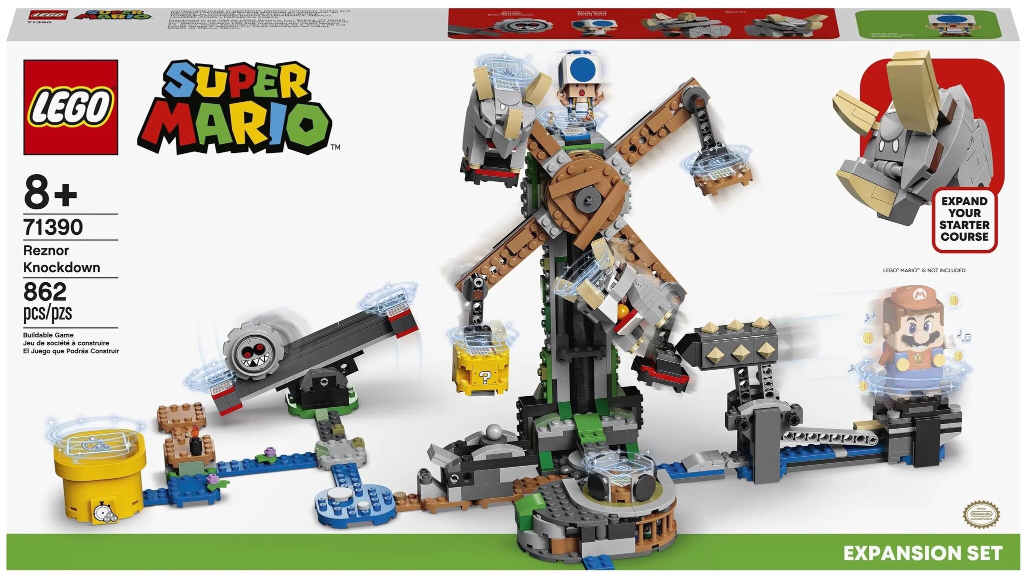 Конструктор LEGO Super Mario 71390 Дополнительный набор "Нокдаун резноров"