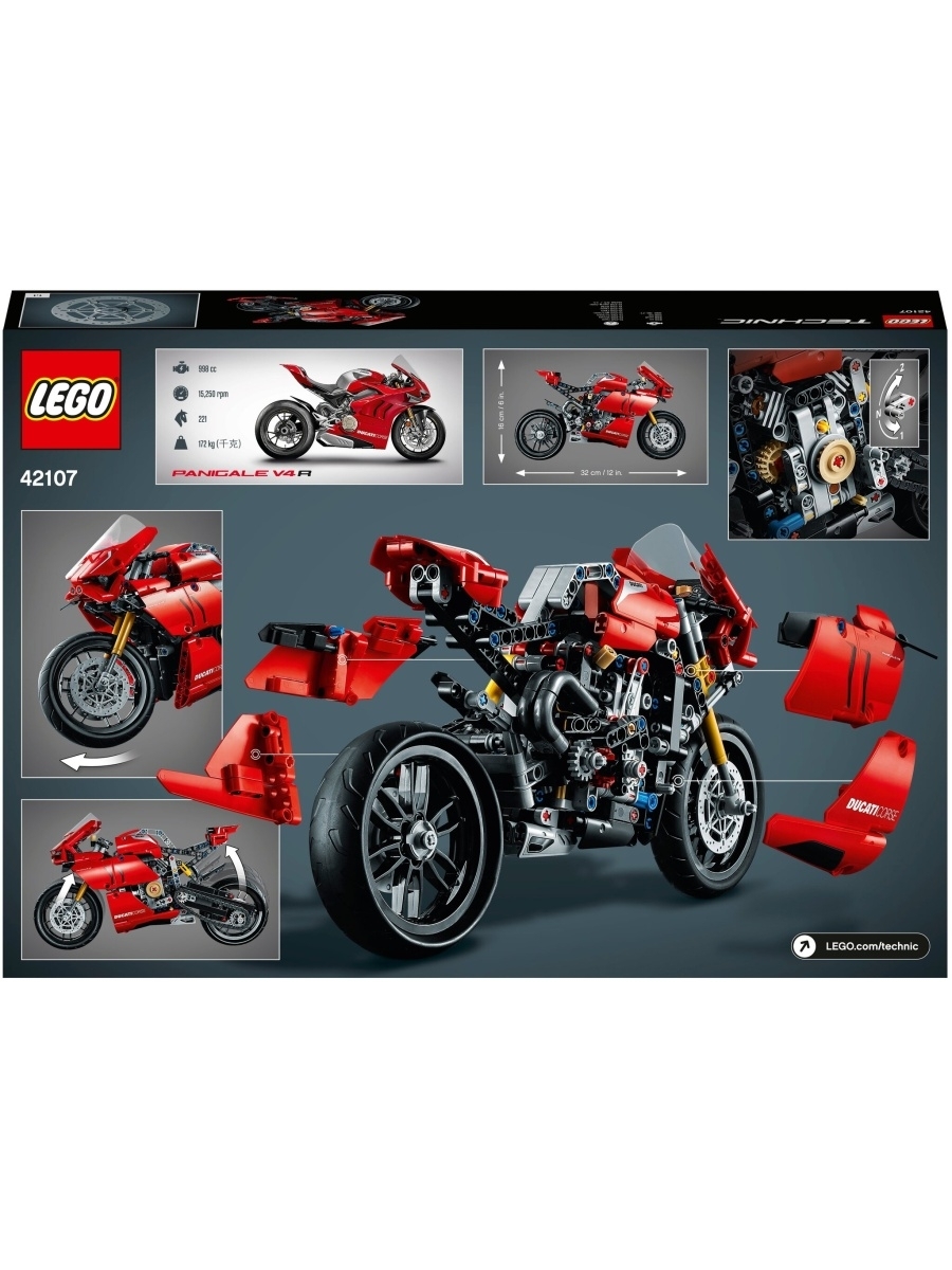 Конструктор LEGO Technic 42107 Ducati Panigale V4 R — фото 21