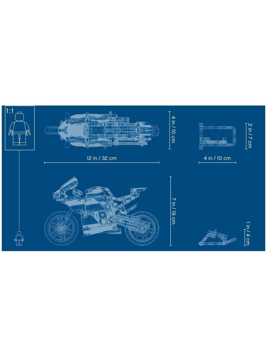 Конструктор LEGO Technic 42107 Ducati Panigale V4 R — фото 37
