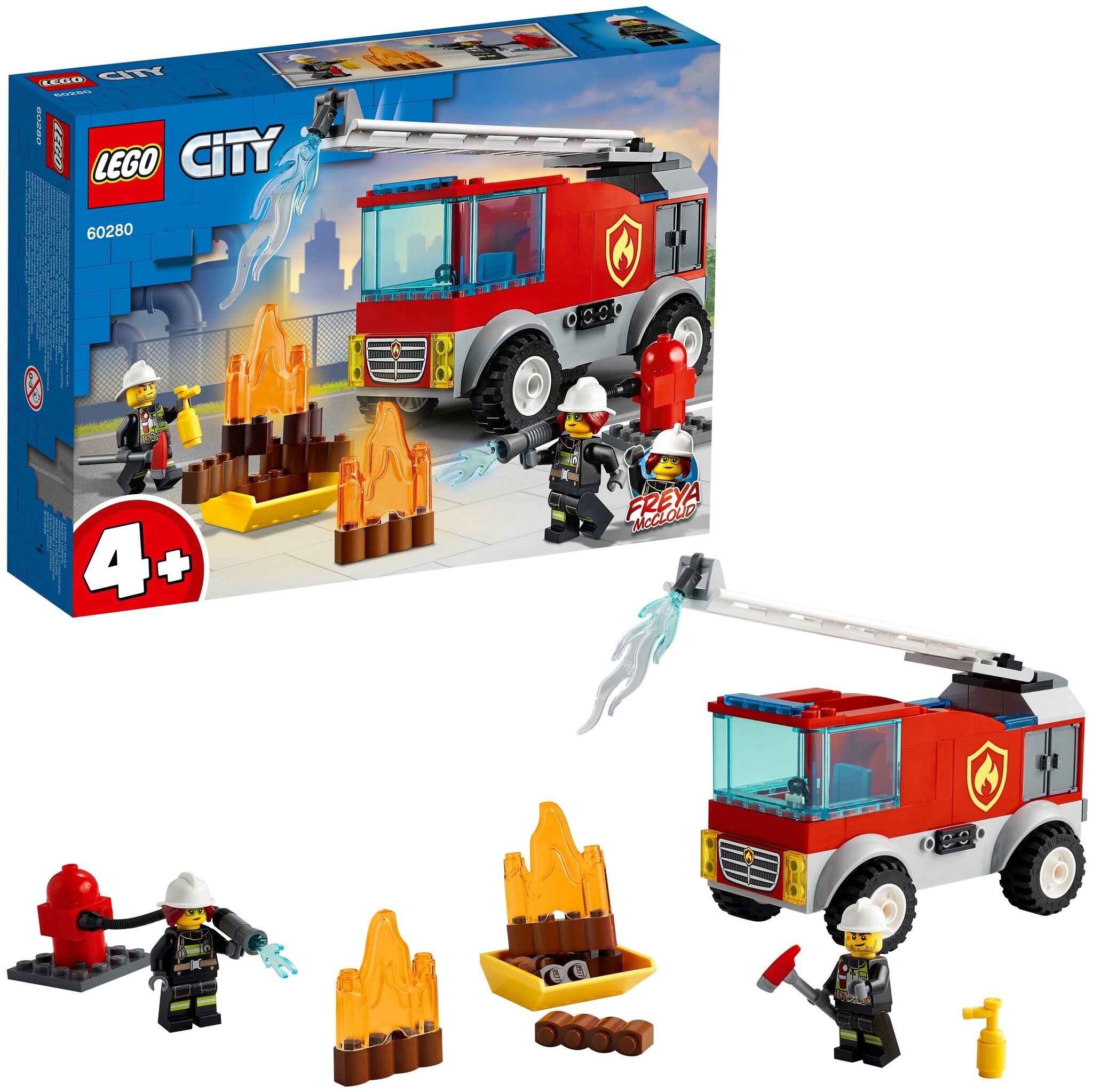 Конструктор LEGO City Fire 60280 Пожарная машина с лестницей — фото 3