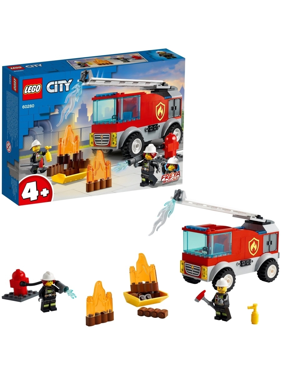Конструктор LEGO City Fire 60280 Пожарная машина с лестницей — фото 18