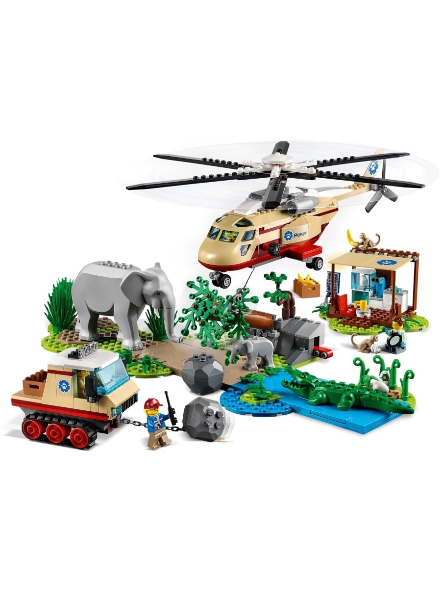 Конструктор LEGO City Stuntz 60302 Операция по спасению зверей — фото 21