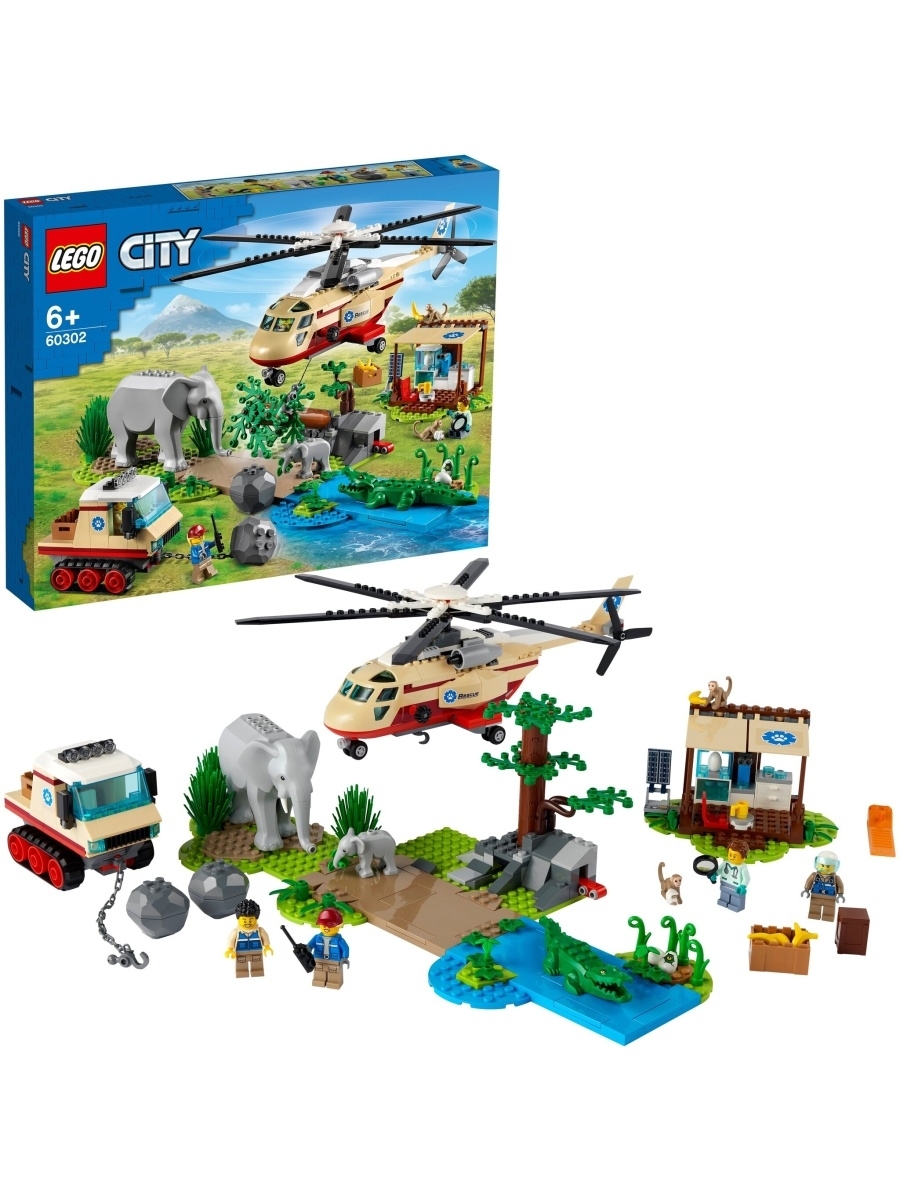 Конструктор LEGO City Stuntz 60302 Операция по спасению зверей — фото 14