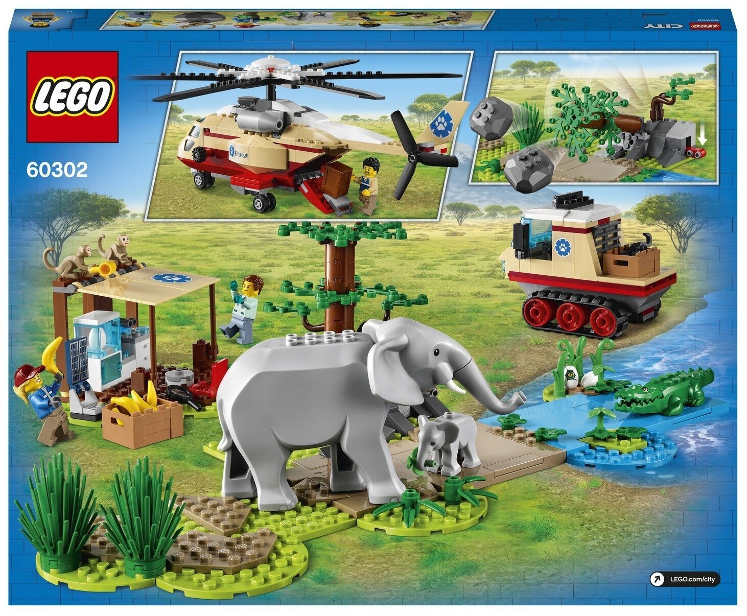 Конструктор LEGO City Stuntz 60302 Операция по спасению зверей — фото 3