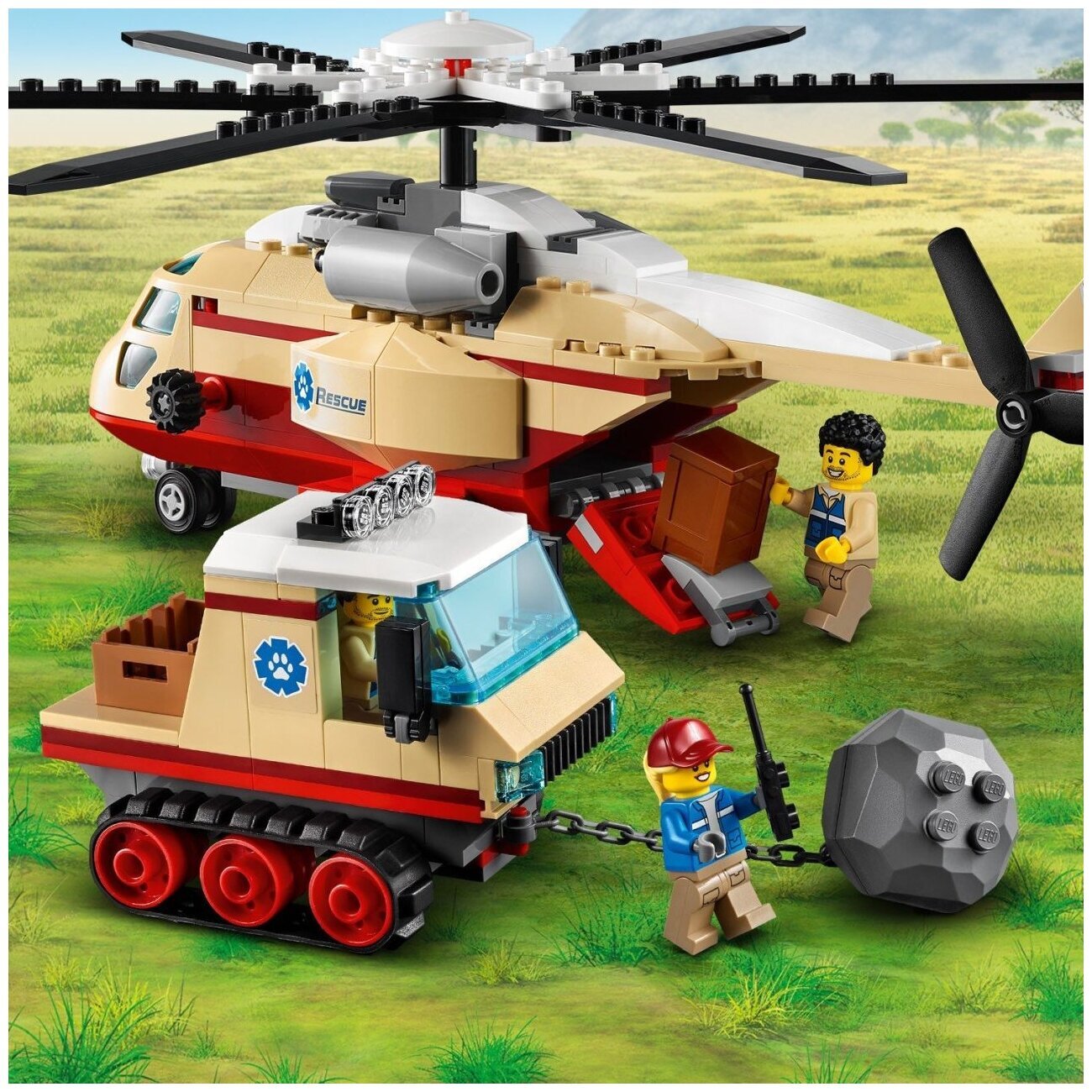 Конструктор LEGO City Stuntz 60302 Операция по спасению зверей — фото 7