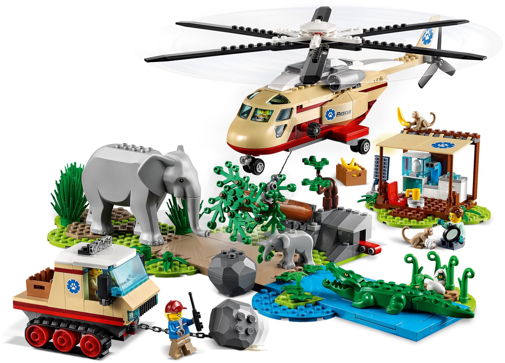 Конструктор LEGO City Stuntz 60302 Операция по спасению зверей — фото 10