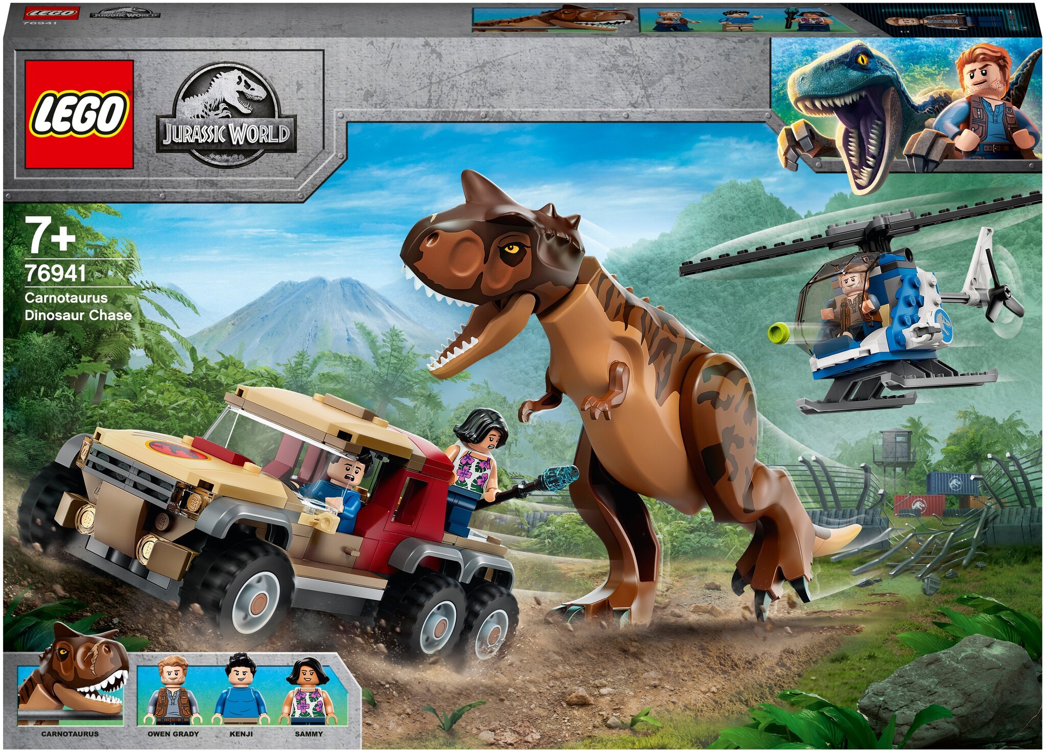 Конструктор LEGO Jurassic World 76941 Погоня за карнотавром