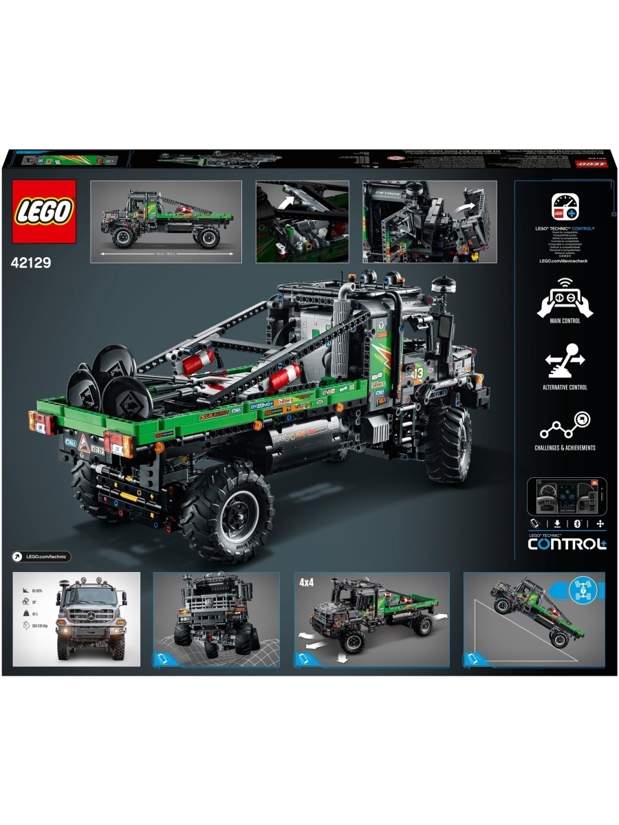 Конструктор LEGO Technic 42129 Полноприводный грузовик-внедорожник Mercedes-Benz Zetros — фото 22