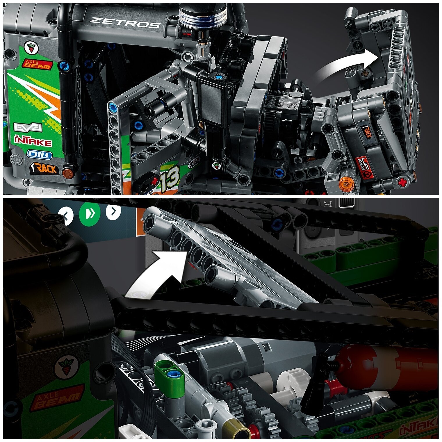 Конструктор LEGO Technic 42129 Полноприводный грузовик-внедорожник Mercedes-Benz Zetros — фото 11
