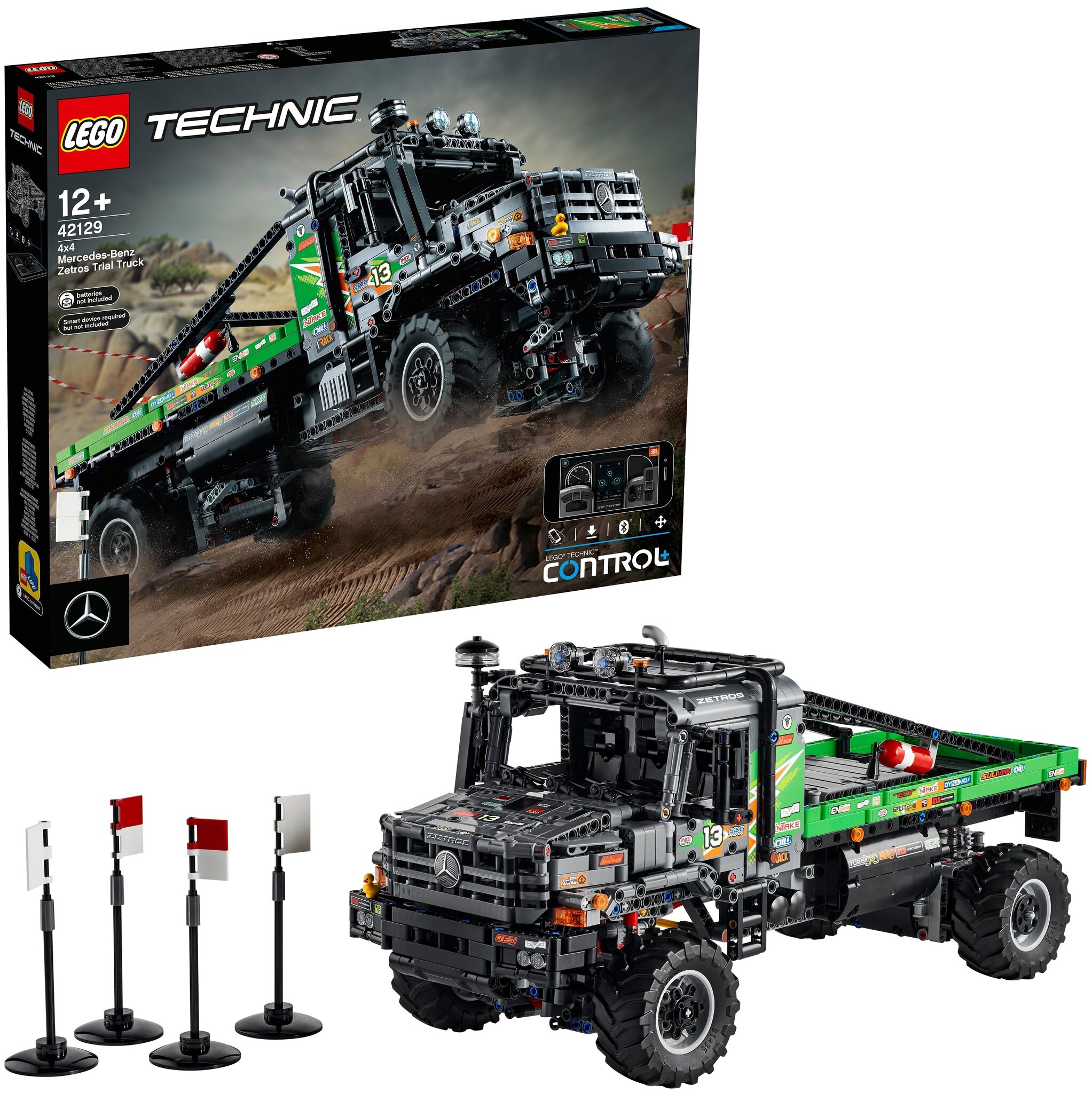 Конструктор LEGO Technic 42129 Полноприводный грузовик-внедорожник Mercedes-Benz Zetros — фото 2