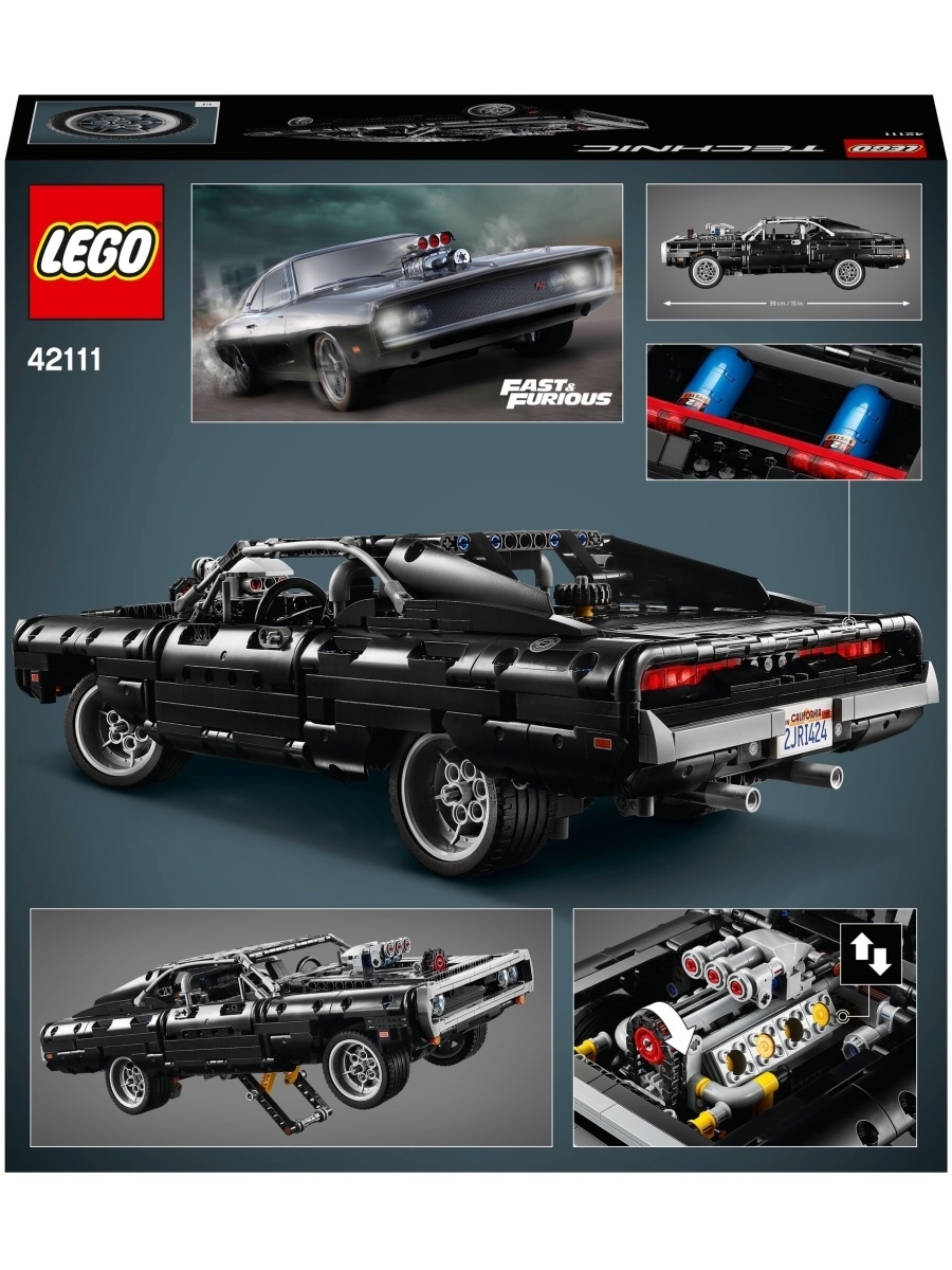 Конструктор LEGO Technic 42111 Dodge Charger Доминика Торетто — фото 23