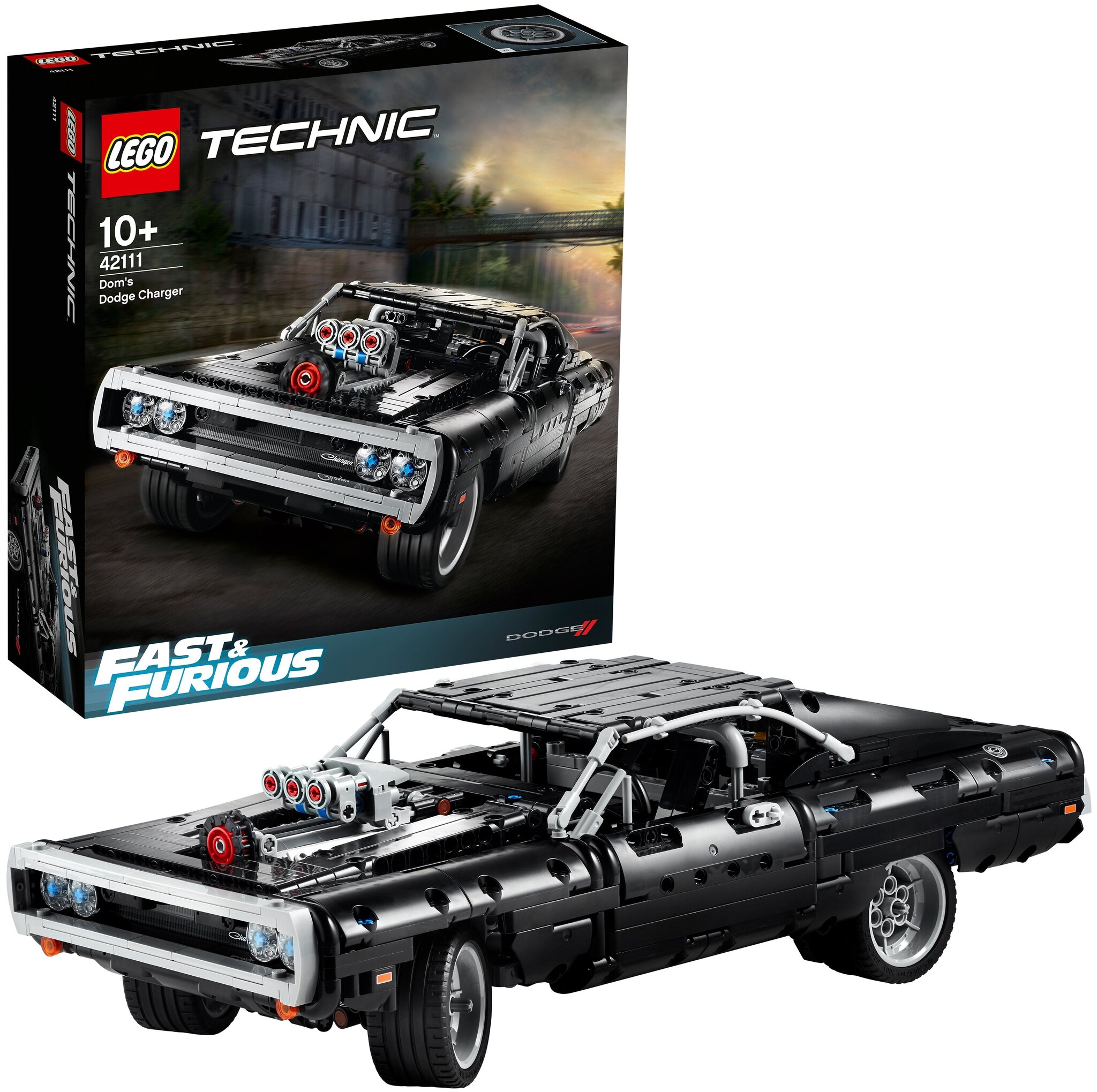 Конструктор LEGO Technic 42111 Dodge Charger Доминика Торетто — фото 2