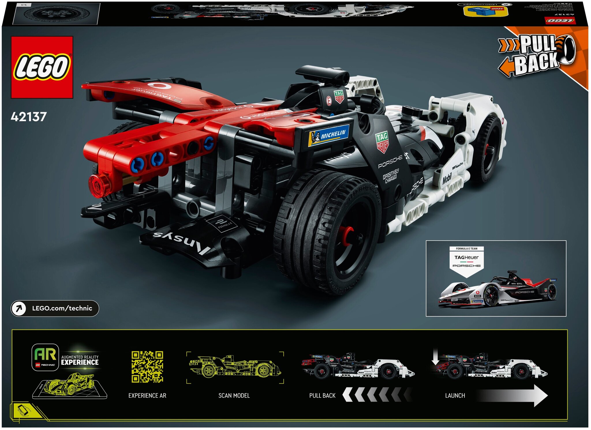 Конструктор LEGO Technic 42137 Formula E Porsche 99X Electric — фото 3