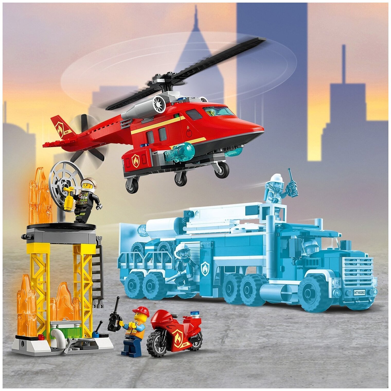 Конструктор LEGO City Fire 60281 Спасательный пожарный вертолёт — фото 7