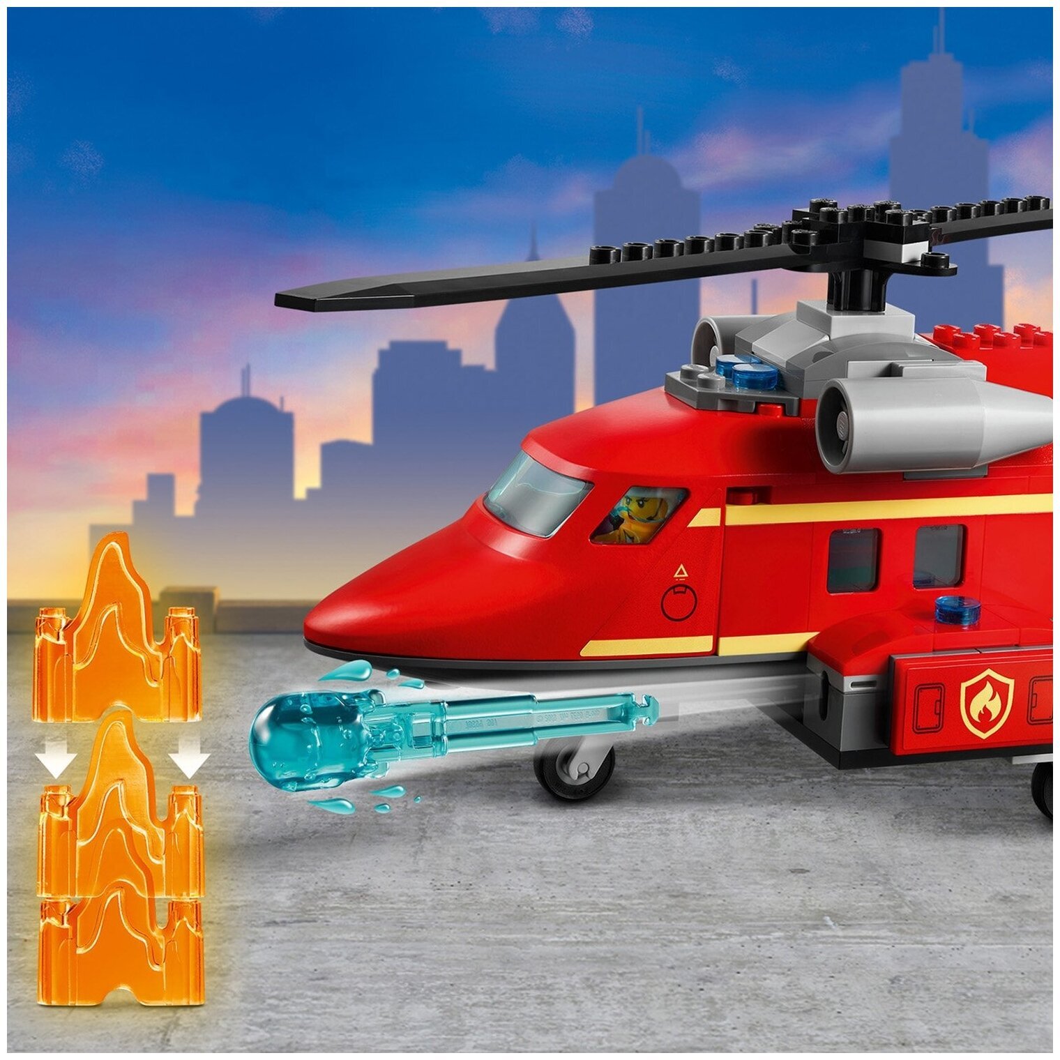 Конструктор LEGO City Fire 60281 Спасательный пожарный вертолёт — фото 9
