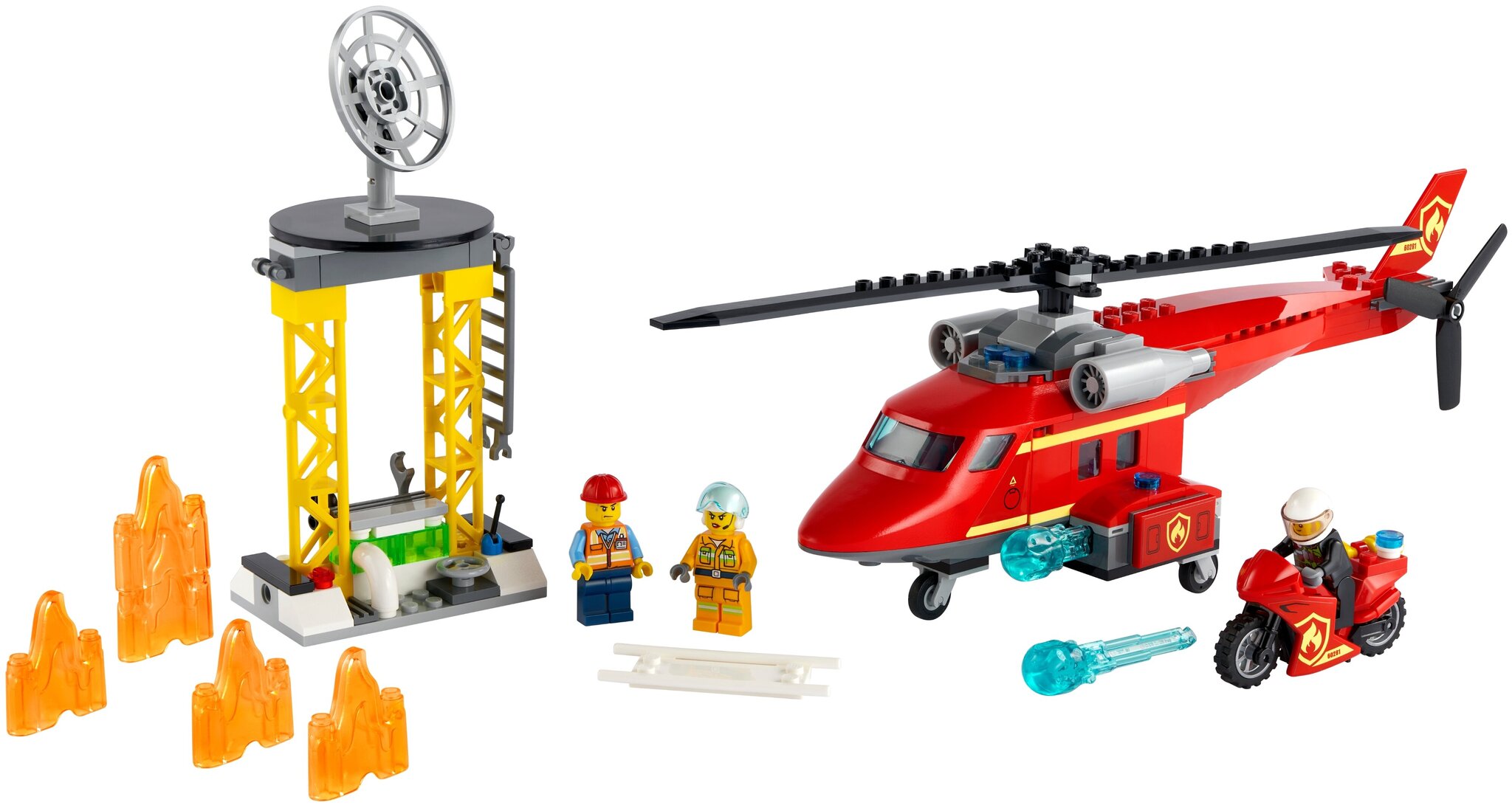 Конструктор LEGO City Fire 60281 Спасательный пожарный вертолёт — фото 4