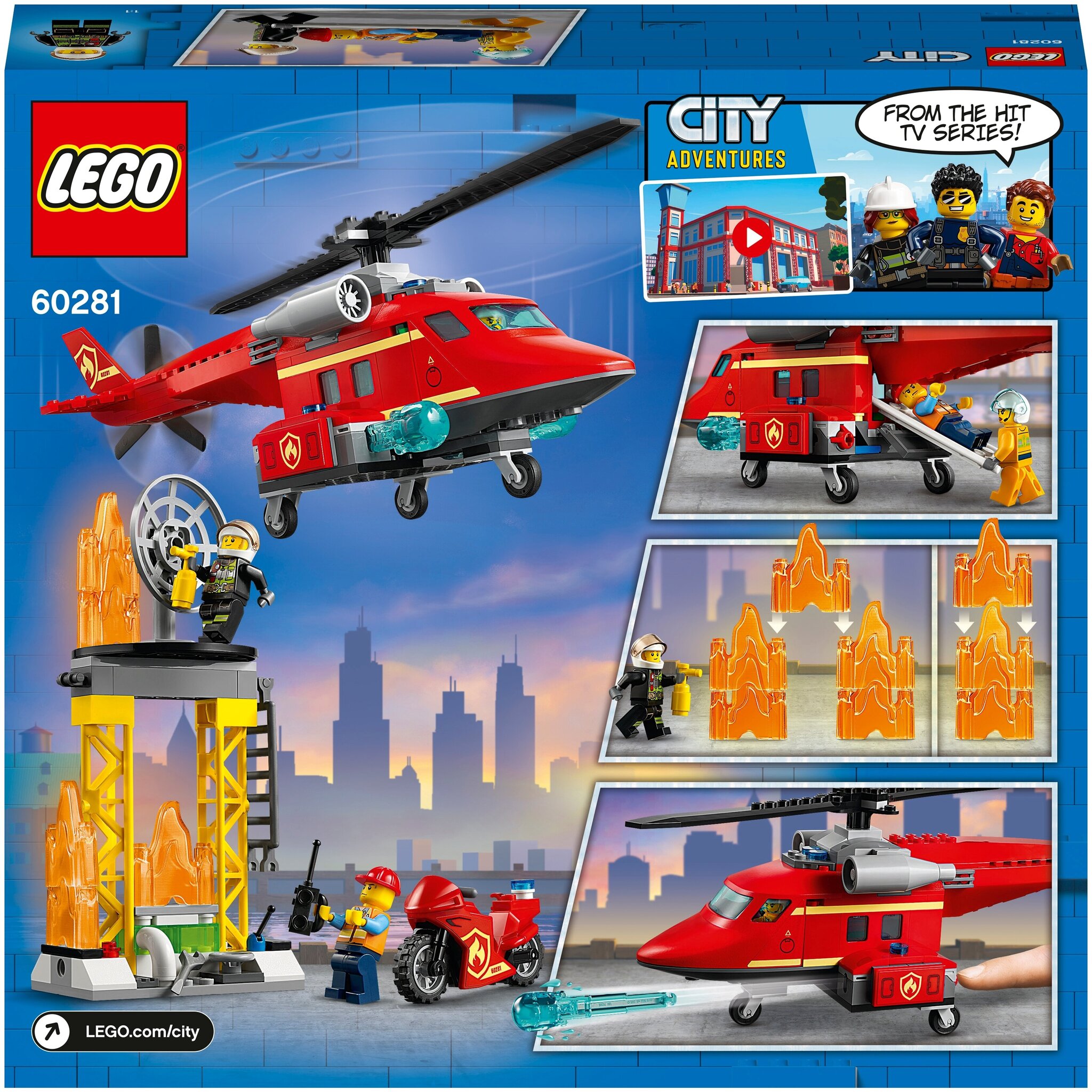 Конструктор LEGO City Fire 60281 Спасательный пожарный вертолёт — фото 3