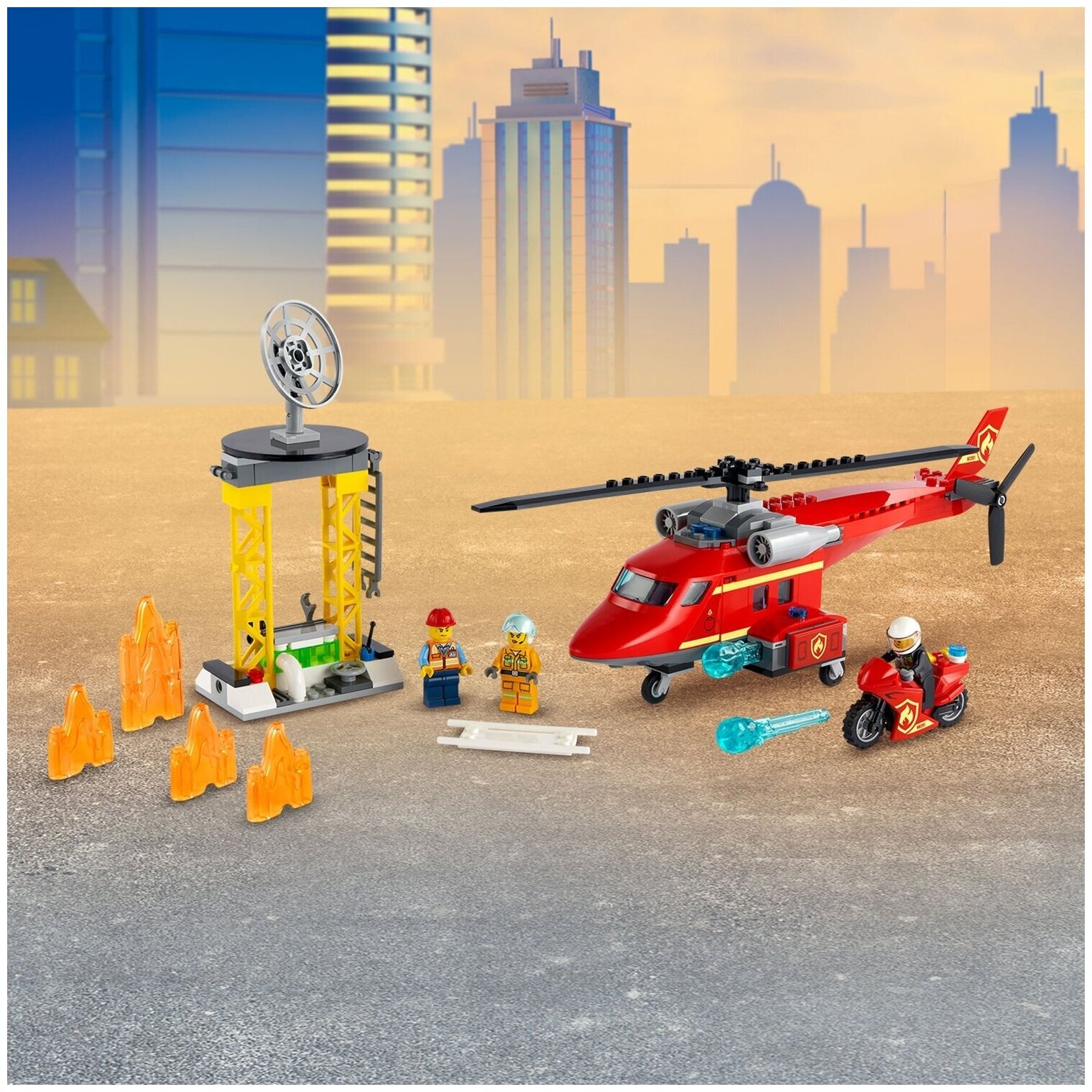 Конструктор LEGO City Fire 60281 Спасательный пожарный вертолёт — фото 11