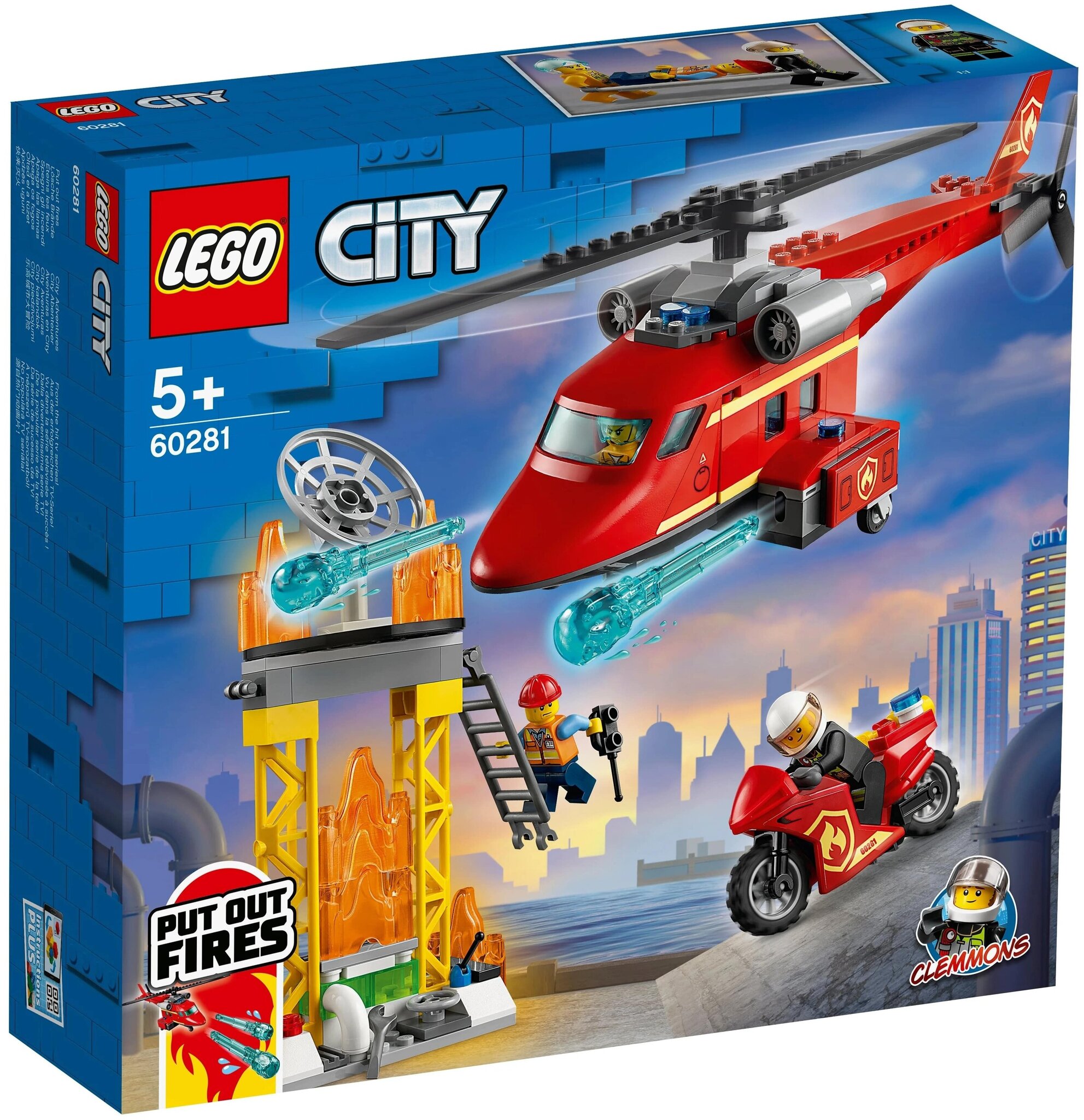 Конструктор LEGO City Fire 60281 Спасательный пожарный вертолёт — фото 16