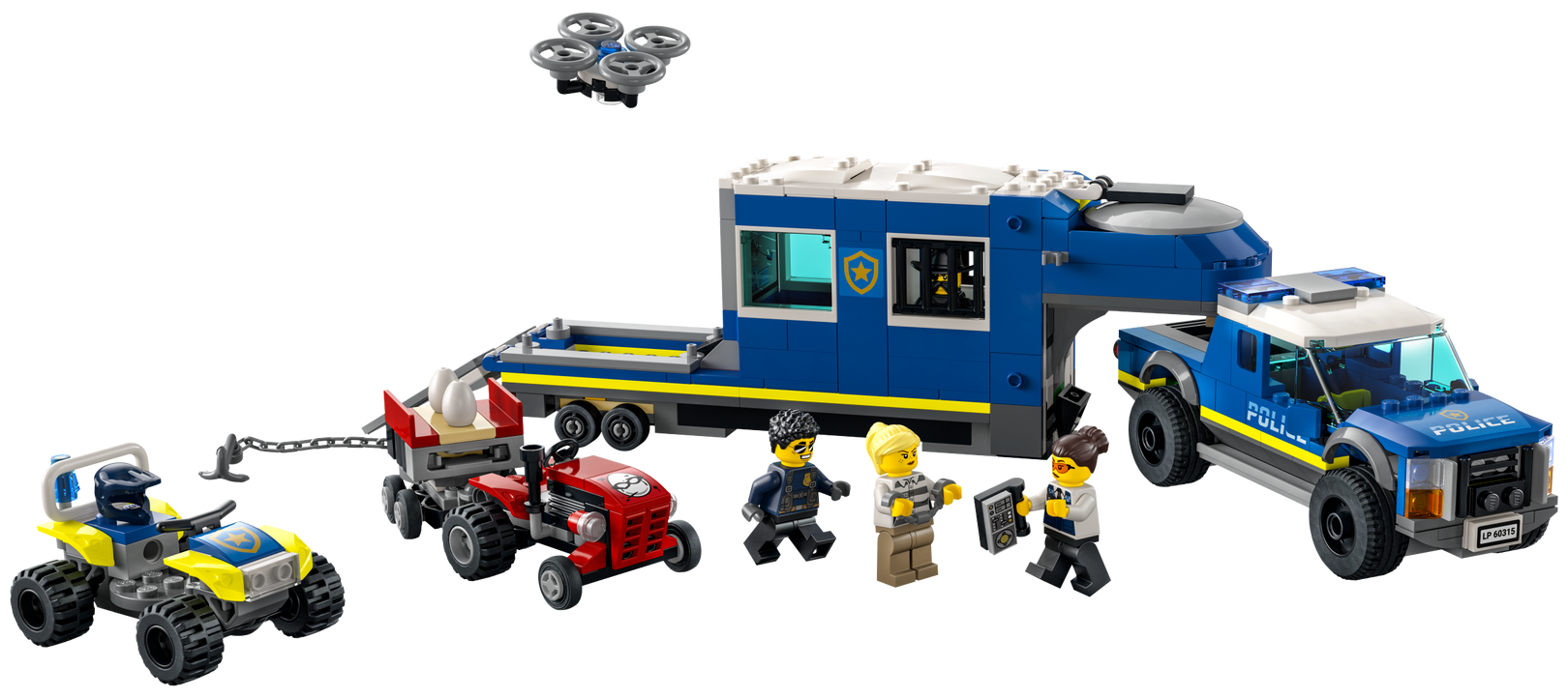 Конструктор LEGO City Police 60315 Полицейский мобильный командный трейлер — фото 13