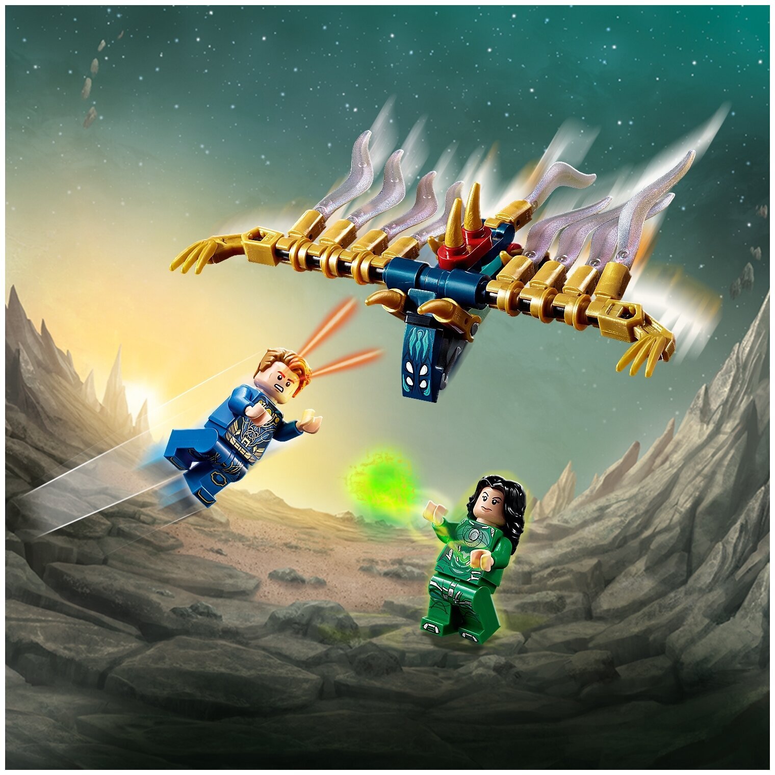 Конструктор LEGO Marvel Super Heroes 76155 Вечные перед лицом Аришема — фото 14